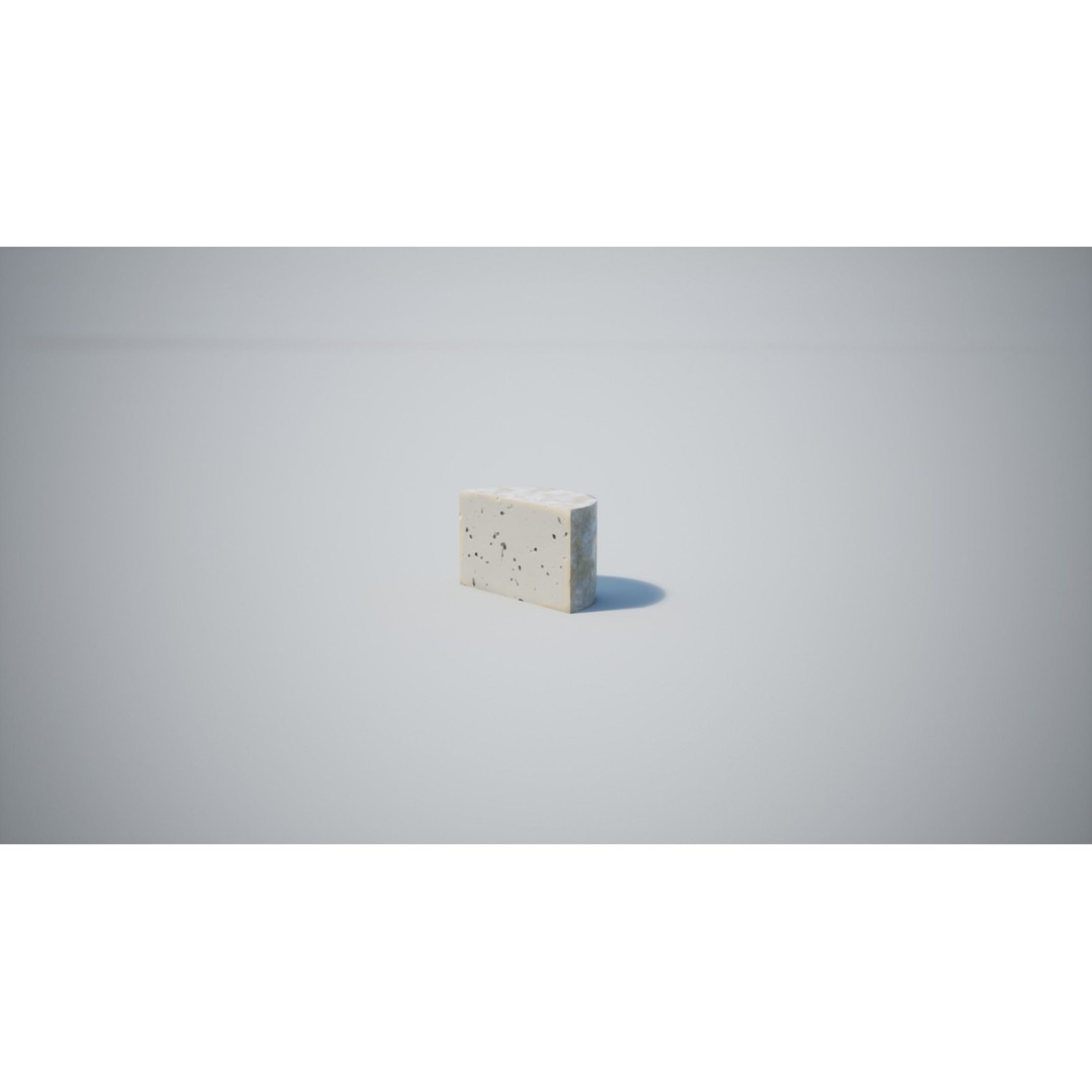 Cheese 3D Model – Low Poly Game Asset with PBR Textures, FBX - View 12