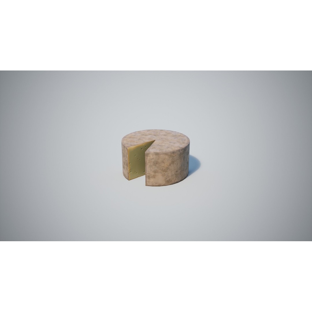 Cheese 3D Model – Low Poly Game Asset with PBR Textures, FBX - View 15