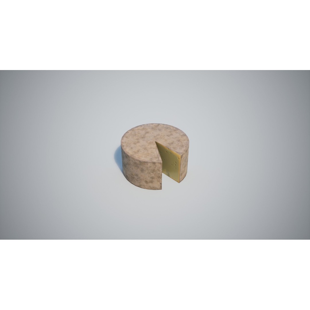 Cheese 3D Model – Low Poly Game Asset with PBR Textures, FBX - View 16