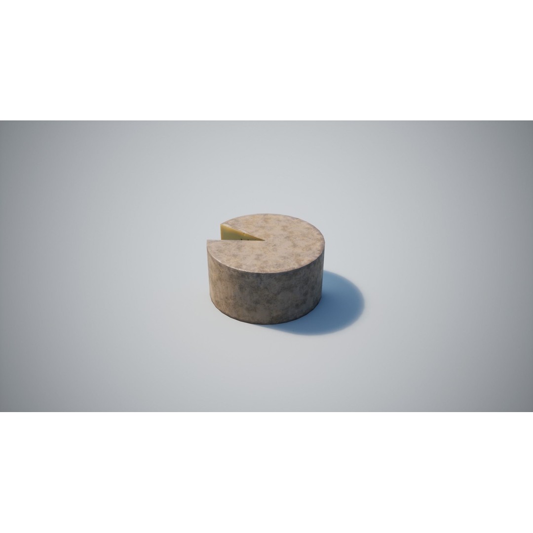 Cheese 3D Model – Low Poly Game Asset with PBR Textures, FBX - View 17