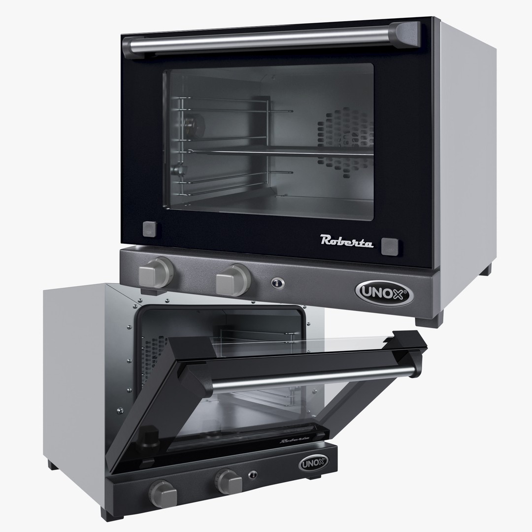 Convection Oven UNOX XF003 Roberta 3D Model – PBR Textures, Game Ready Formats
