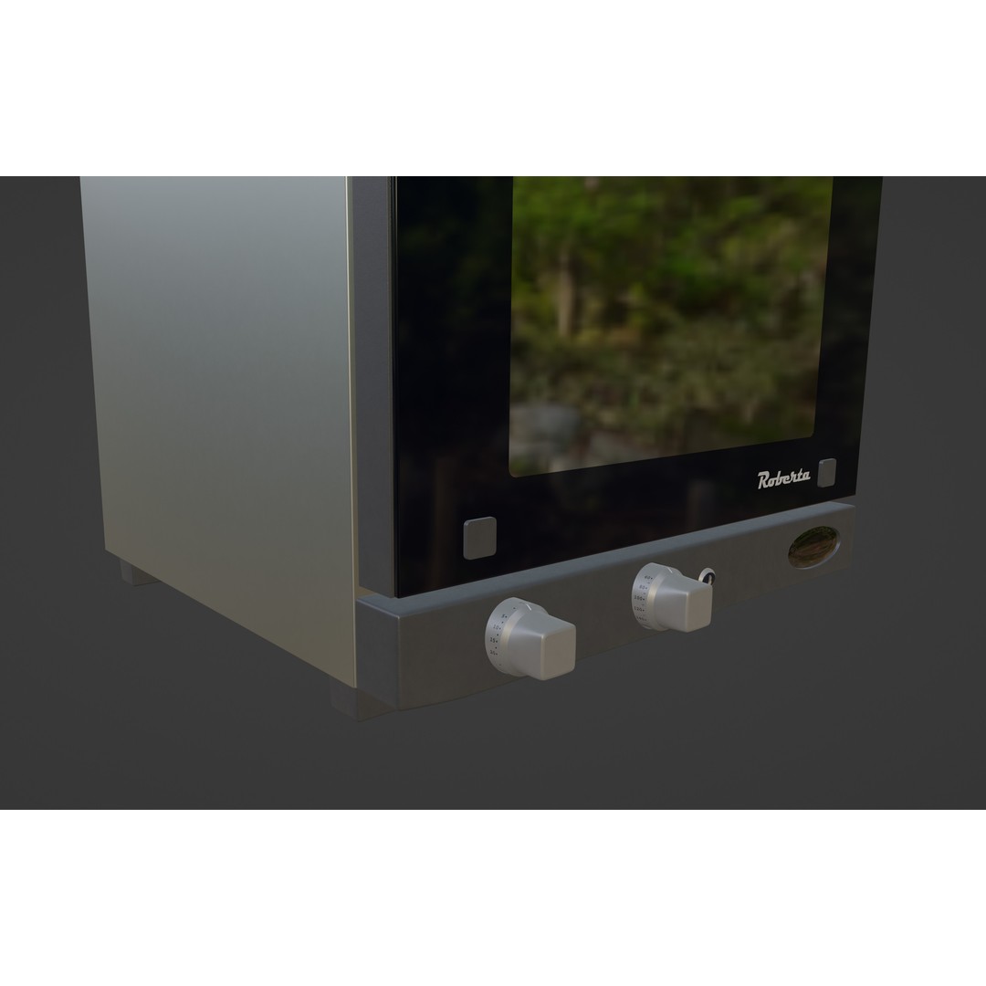 Convection Oven UNOX XF003 Roberta 3D Model – PBR Textures, Game Ready Formats - View 10
