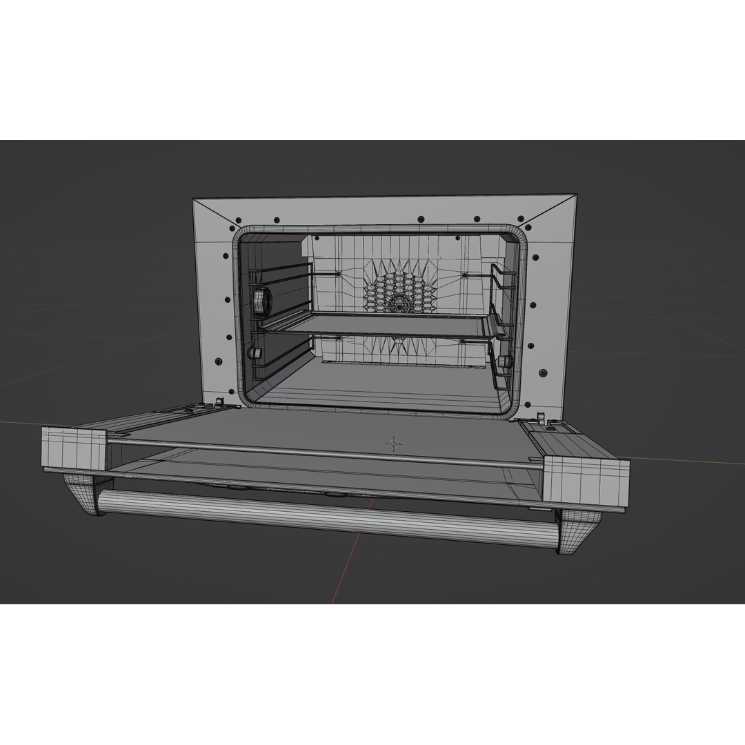 Convection Oven UNOX XF003 Roberta 3D Model – PBR Textures, Game Ready Formats - View 6