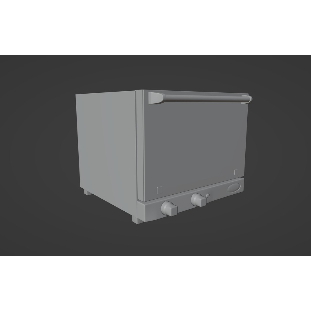 Convection Oven UNOX XF003 Roberta 3D Model – PBR Textures, Game Ready Formats - View 8