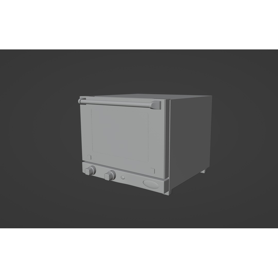 Convection Oven UNOX XF003 Roberta 3D Model – PBR Textures, Game Ready Formats - View 9