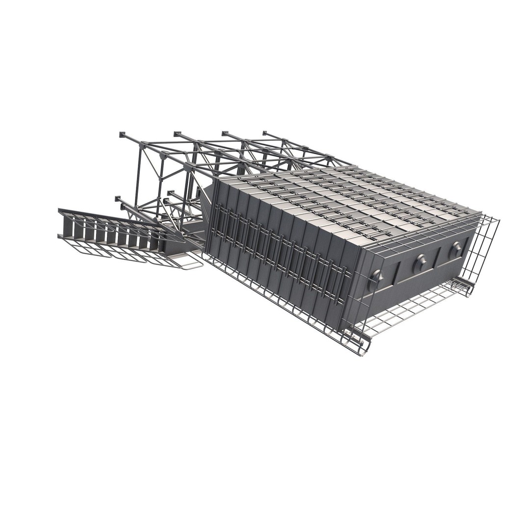 Grain Silo 3D Model – High-Quality Industrial Asset, FBX, OBJ - View 11