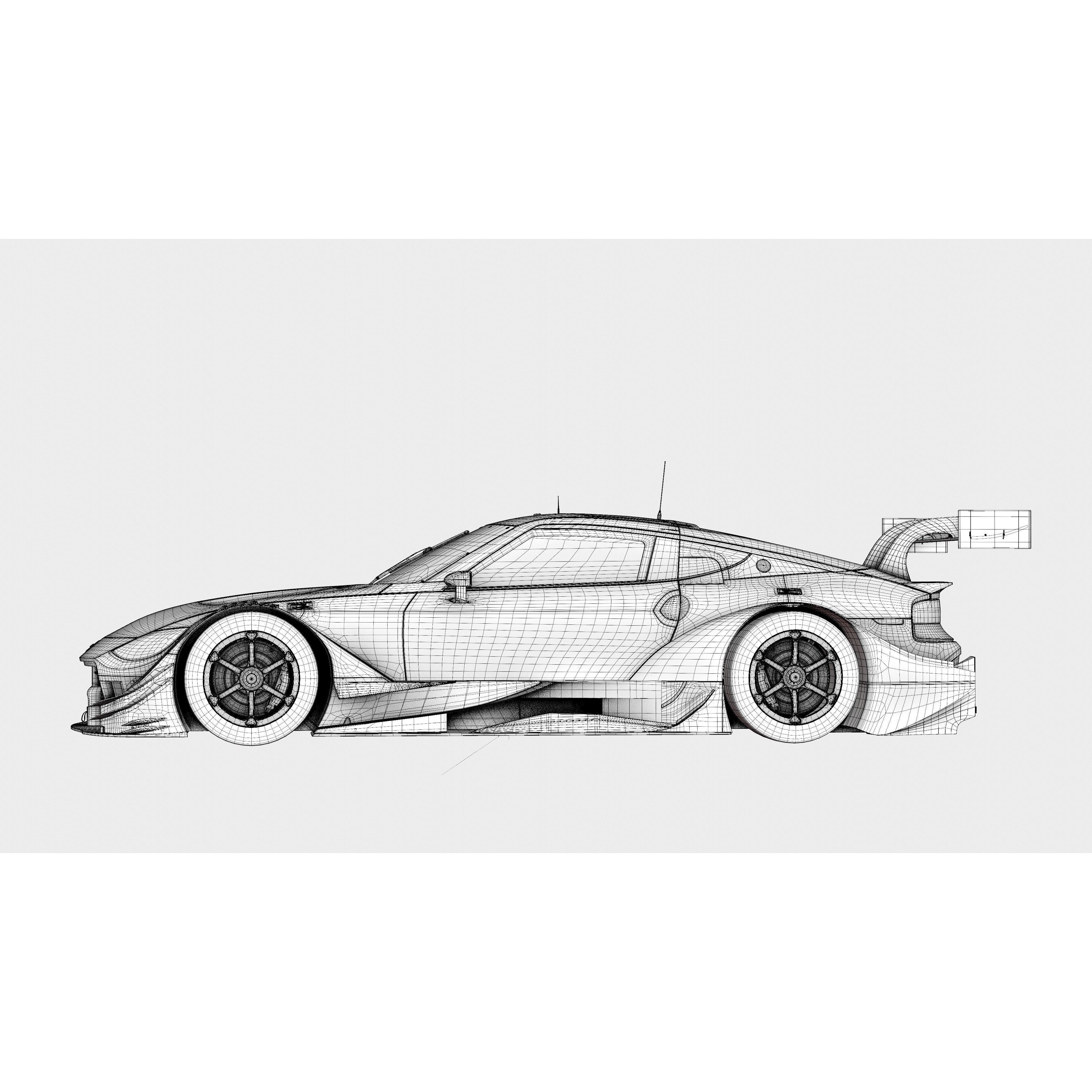 Nissan Z RZ34 GT500 - Game-Ready 3D Model - View 25