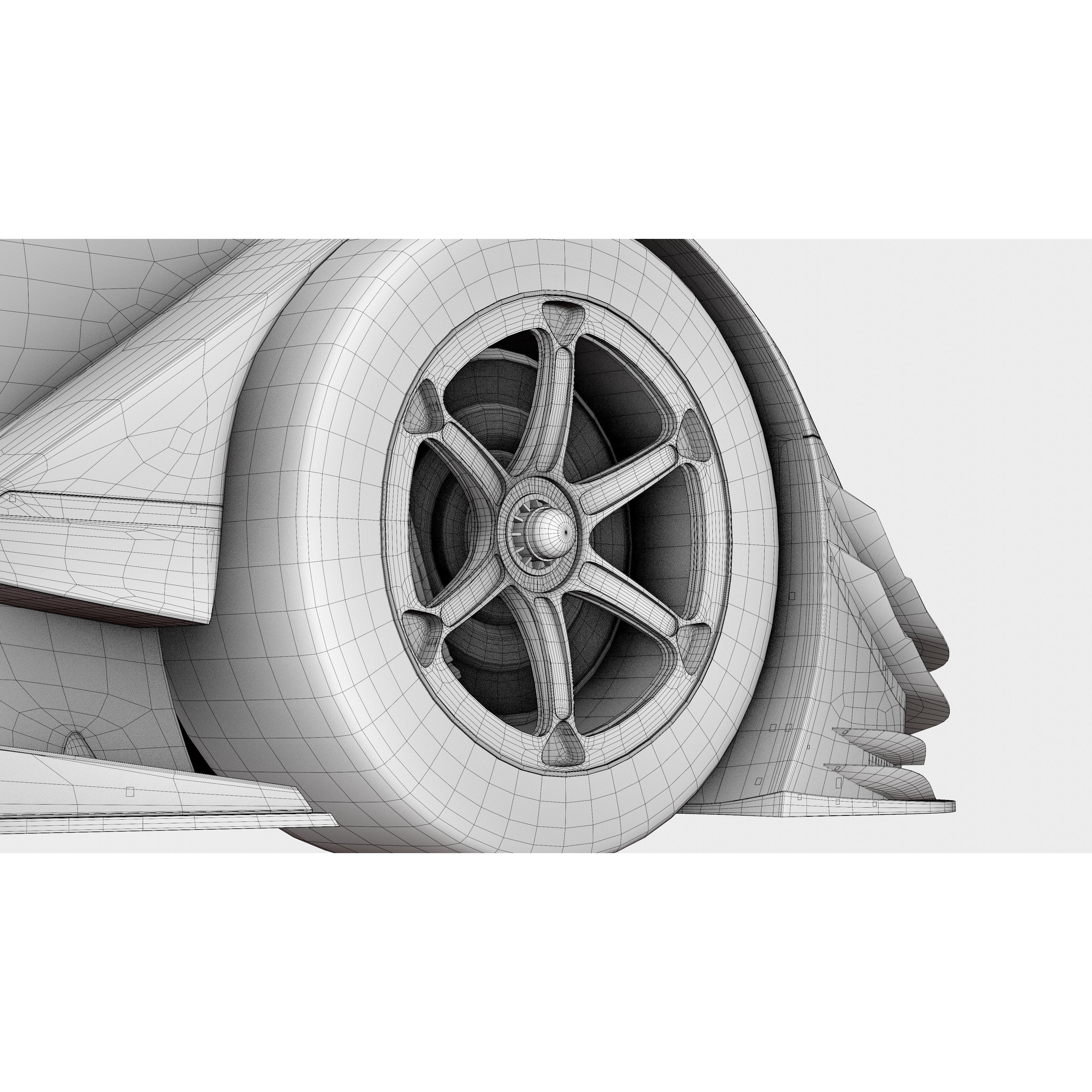Nissan Z RZ34 GT500 - Game-Ready 3D Model - View 27