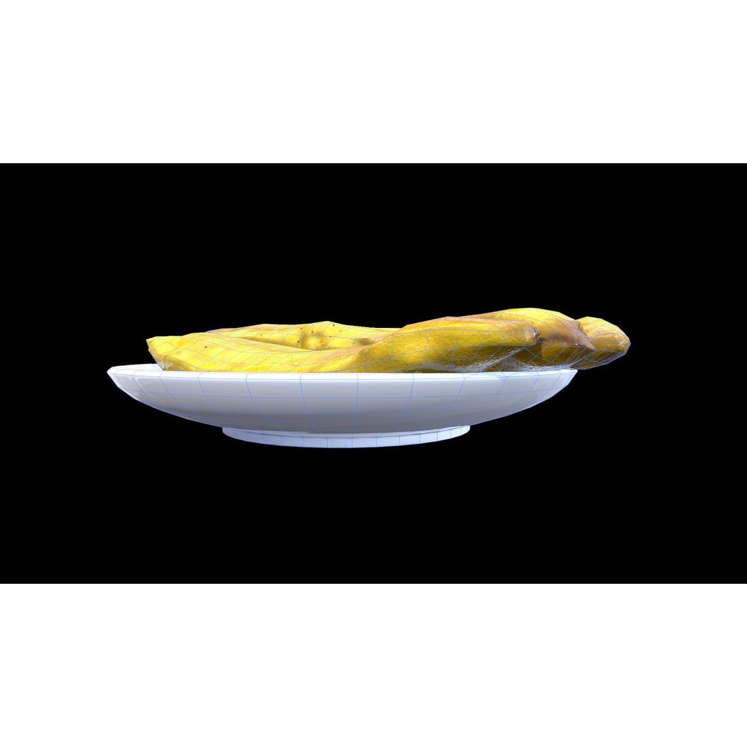 PazhamPori 3D Model – Low Poly PBR Food Asset, FBX - View 10