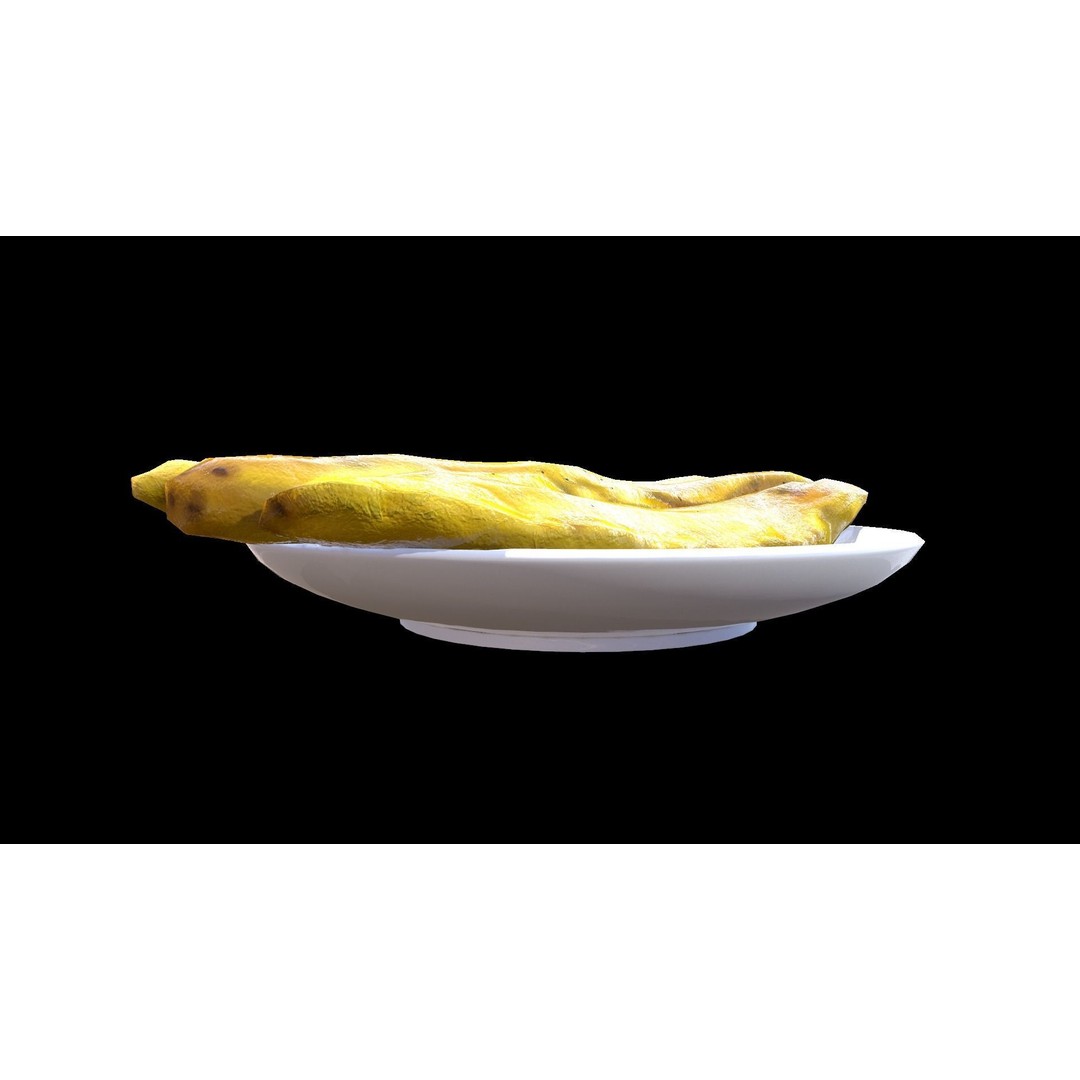 PazhamPori 3D Model – Low Poly PBR Food Asset, FBX - View 3