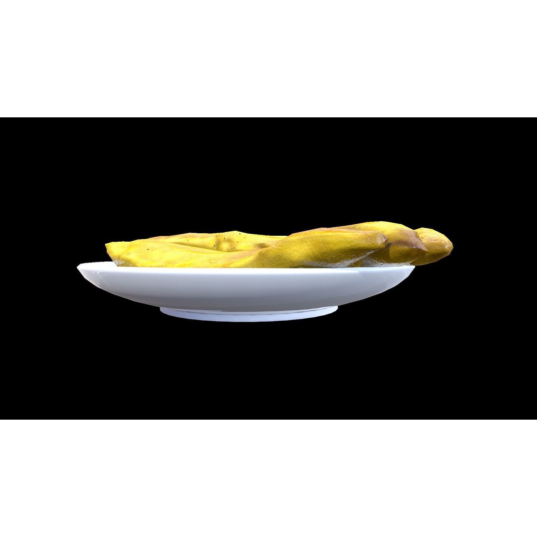 PazhamPori 3D Model – Low Poly PBR Food Asset, FBX - View 4