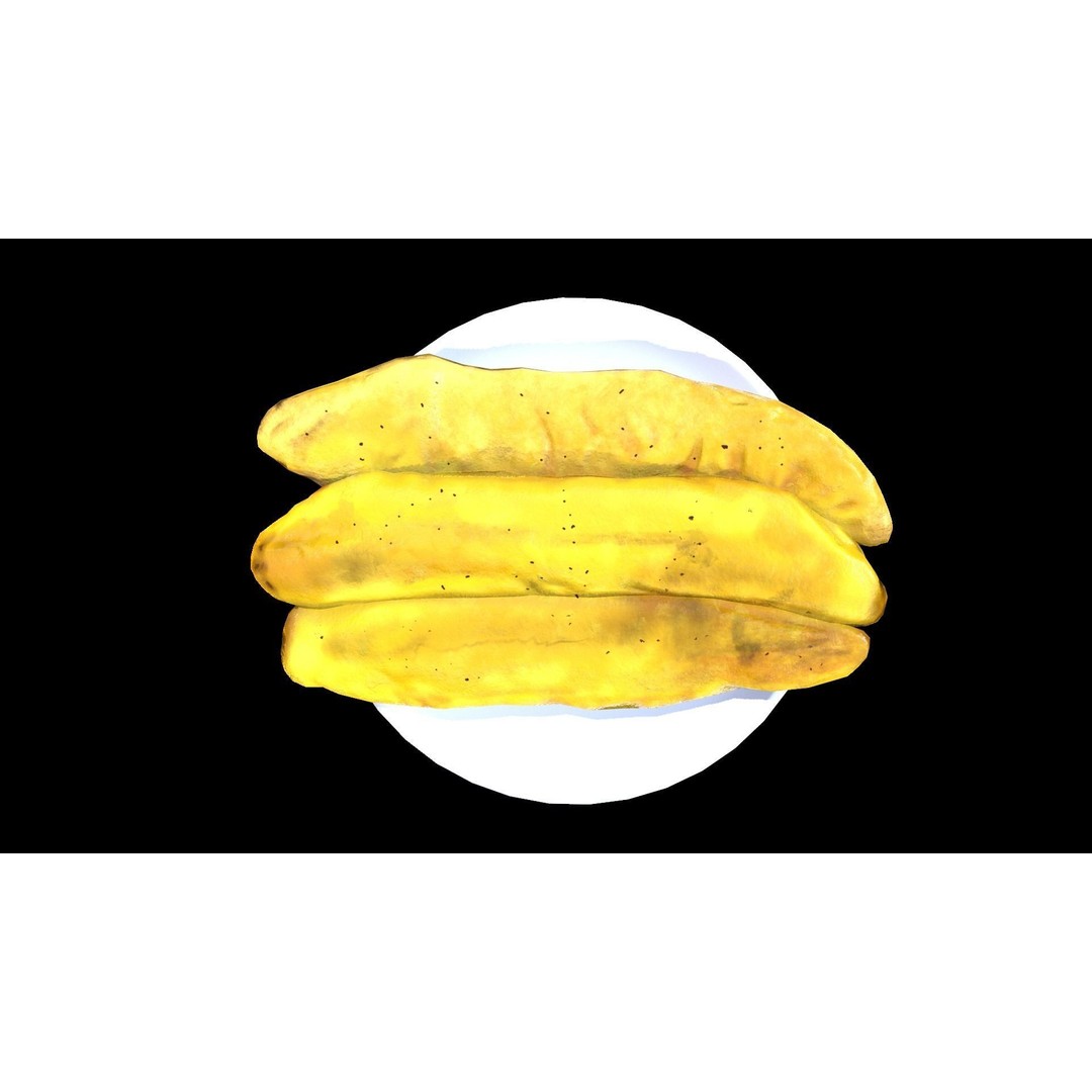 PazhamPori 3D Model – Low Poly PBR Food Asset, FBX - View 6