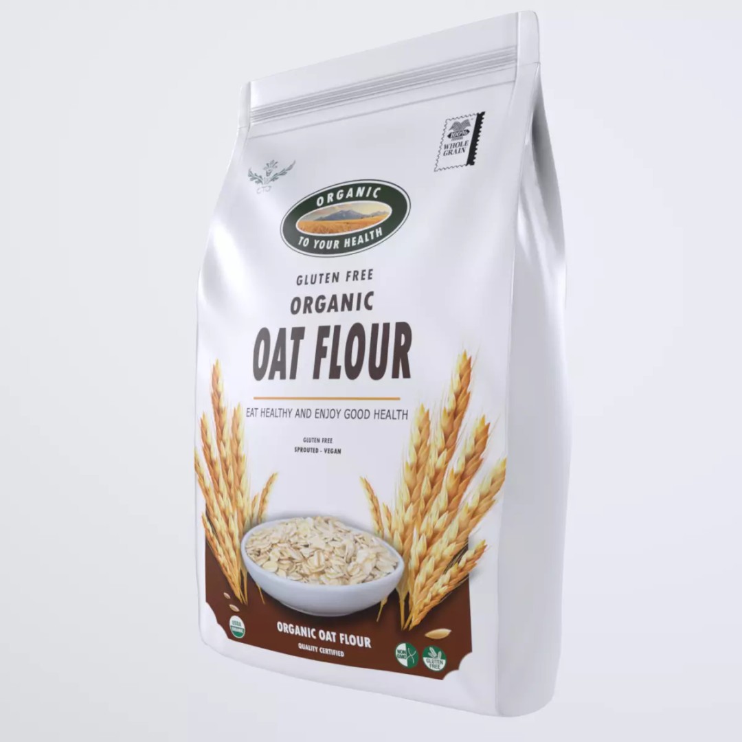 Organic Oat Flour 3D Model – Low Poly Game Asset, FBX - View 2