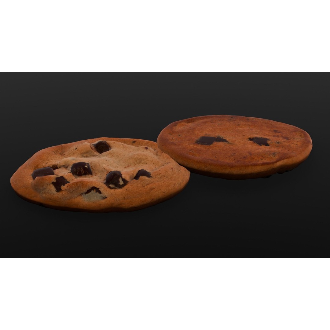 Cookies 3D Model – Low Poly PBR Digital Asset, FBX - View 12
