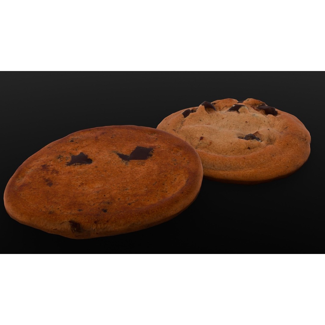 Cookies 3D Model – Low Poly PBR Digital Asset, FBX - View 13