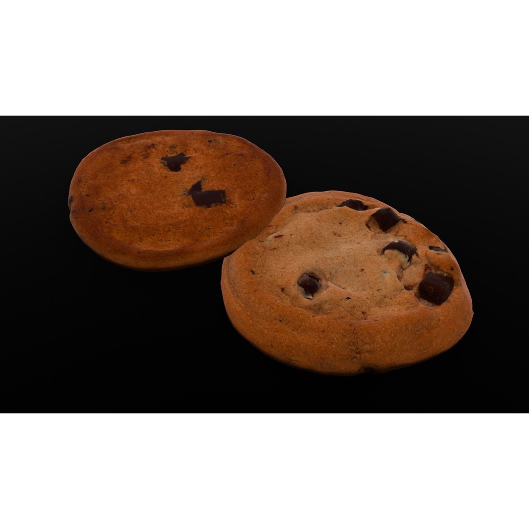 Cookies 3D Model – Low Poly PBR Digital Asset, FBX - View 14