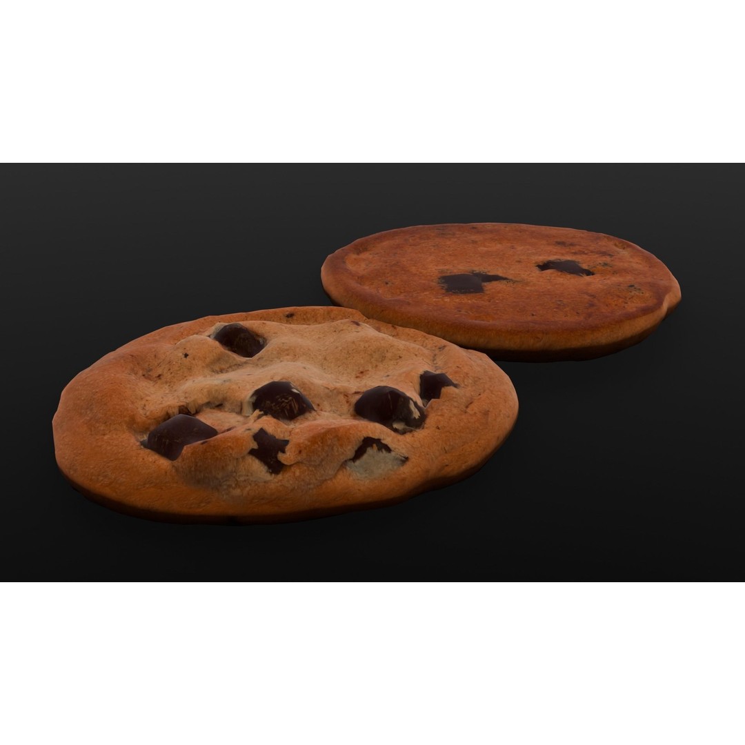 Cookies 3D Model – Low Poly PBR Digital Asset, FBX - View 15