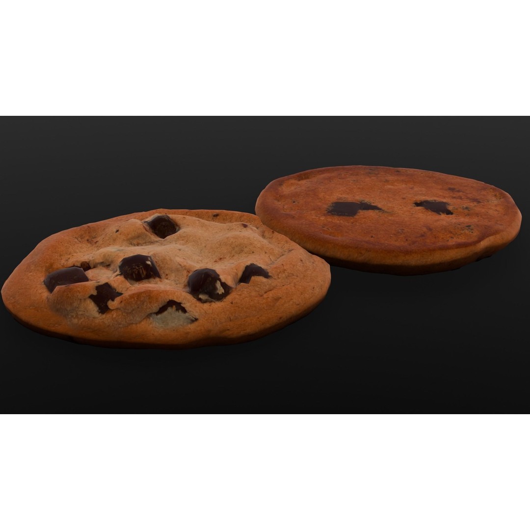 Cookies 3D Model – Low Poly PBR Digital Asset, FBX - View 16