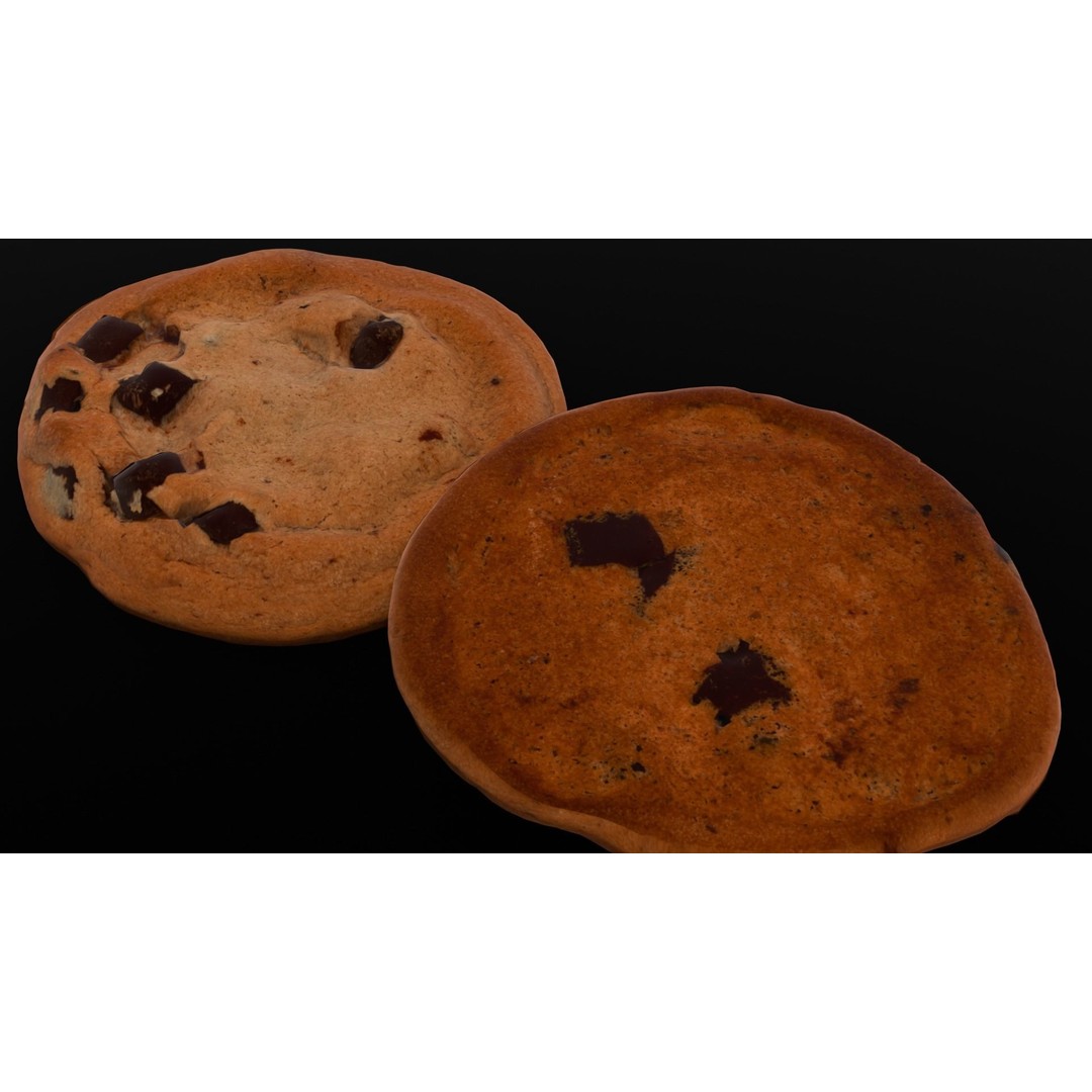 Cookies 3D Model – Low Poly PBR Digital Asset, FBX - View 5