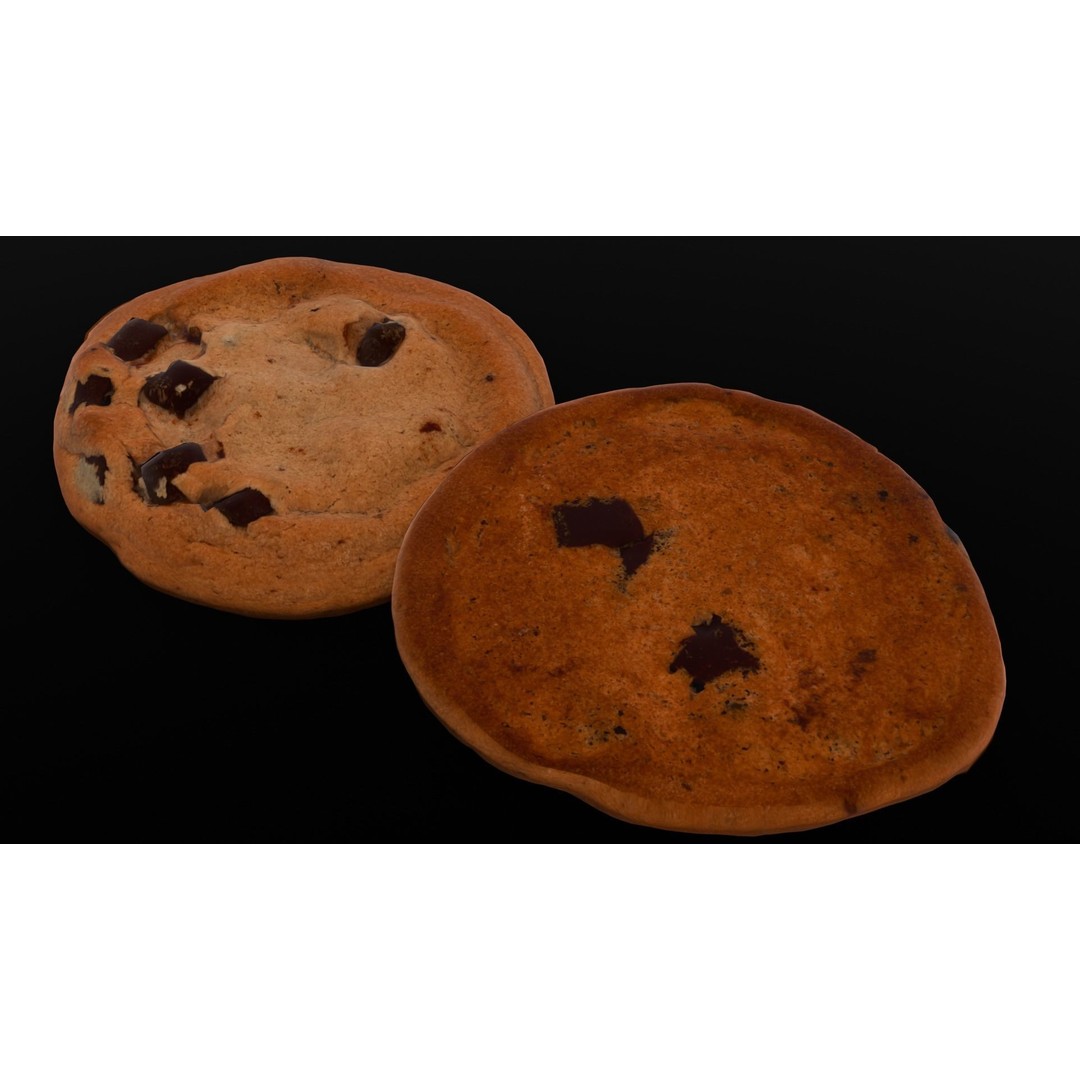 Cookies 3D Model – Low Poly PBR Digital Asset, FBX - View 6