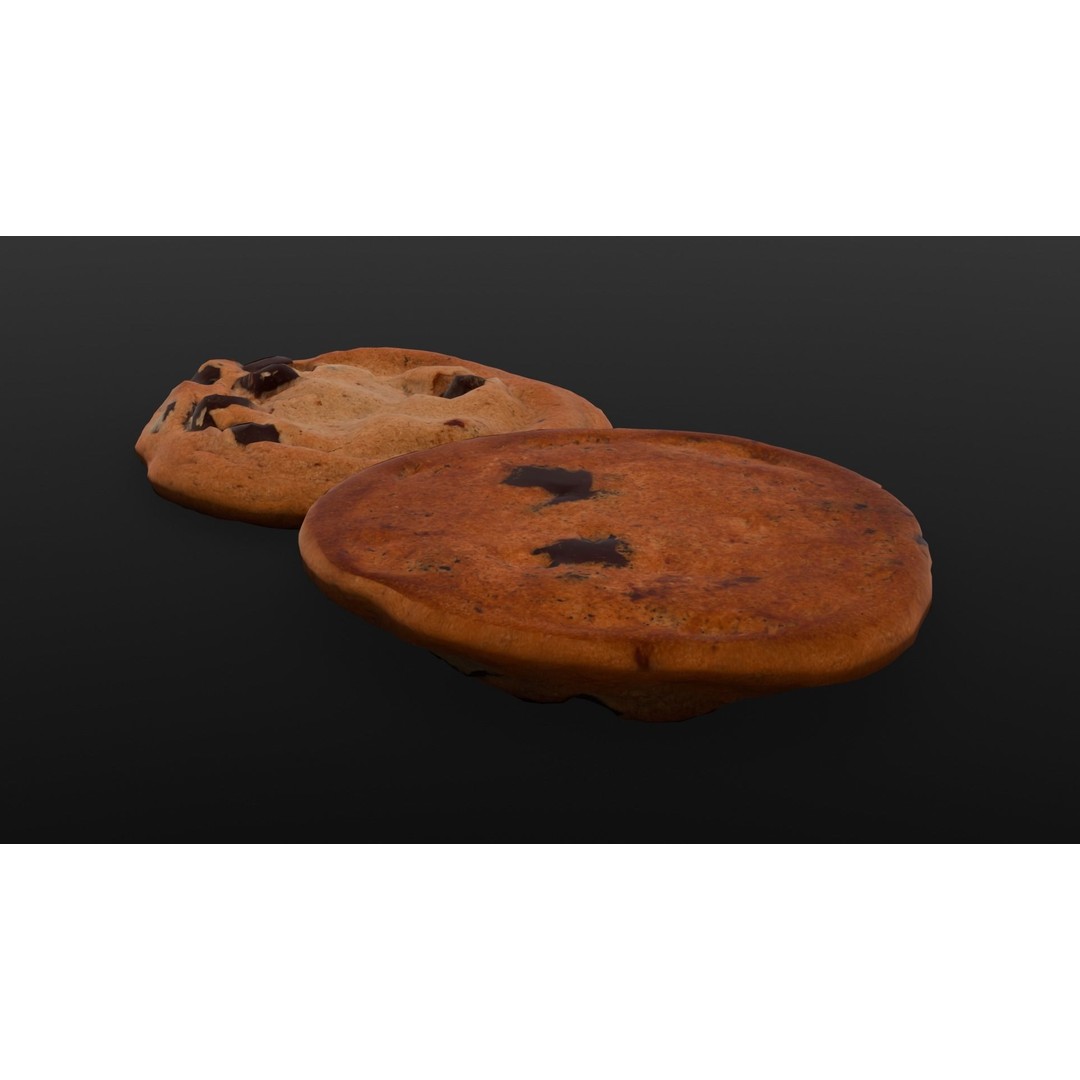Cookies 3D Model – Low Poly PBR Digital Asset, FBX - View 7