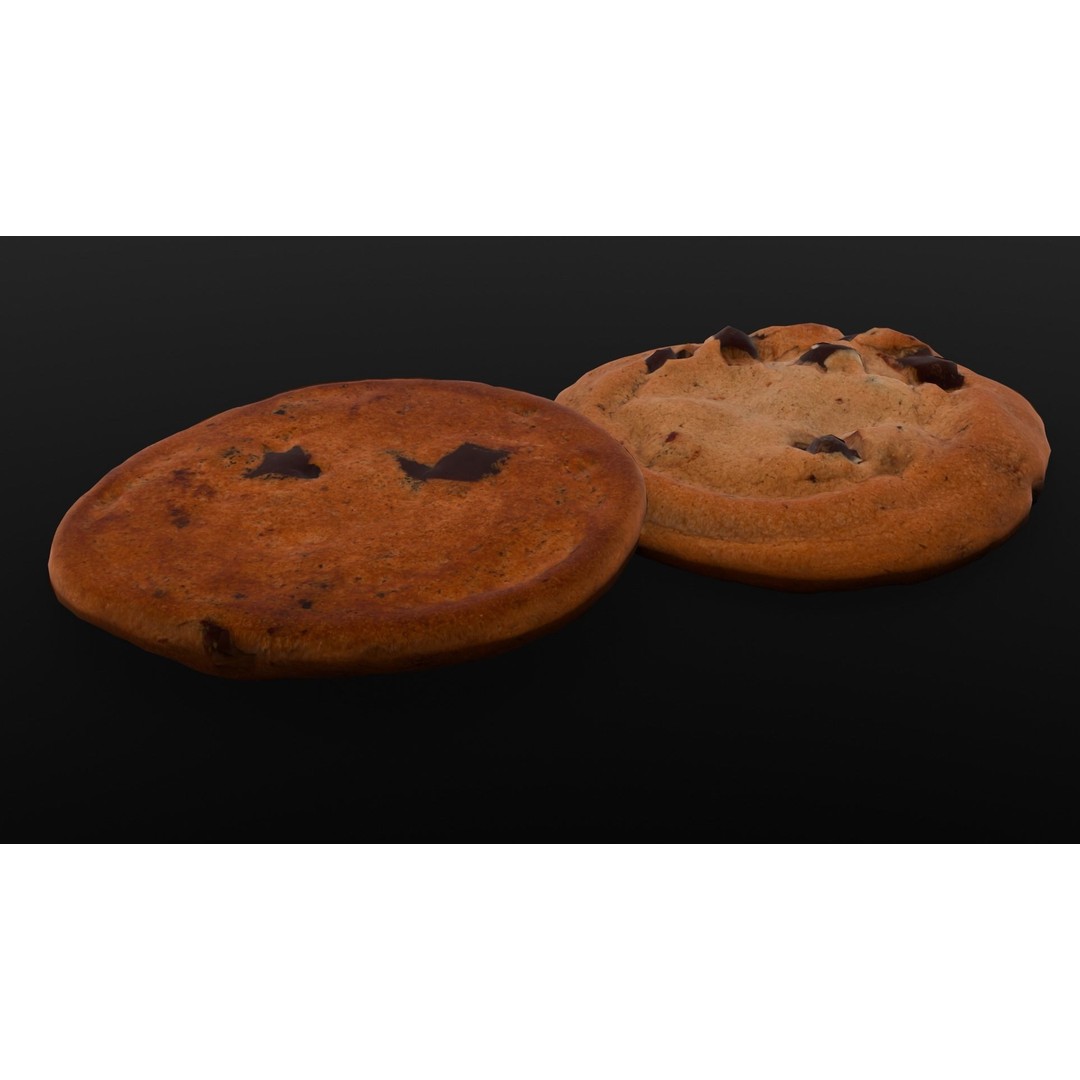 Cookies 3D Model – Low Poly PBR Digital Asset, FBX - View 8