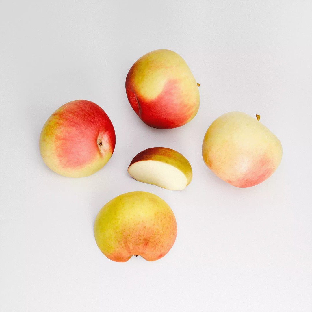Honeycrisp Apples 3D Model – Low Poly PBR Asset, FBX, OBJ - View 6