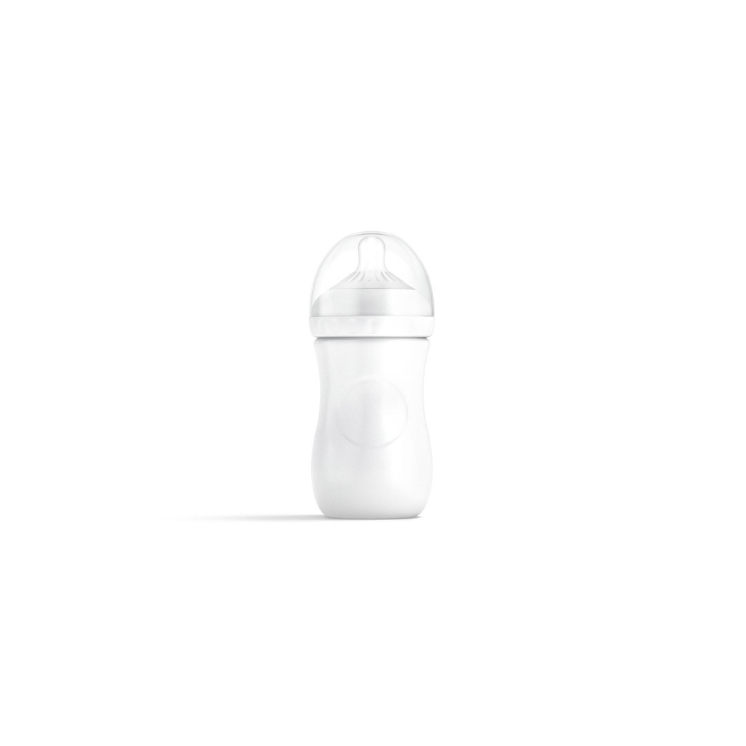 White Plastic Baby Bottle 3D Model – PBR Textured, Various Formats - View 4