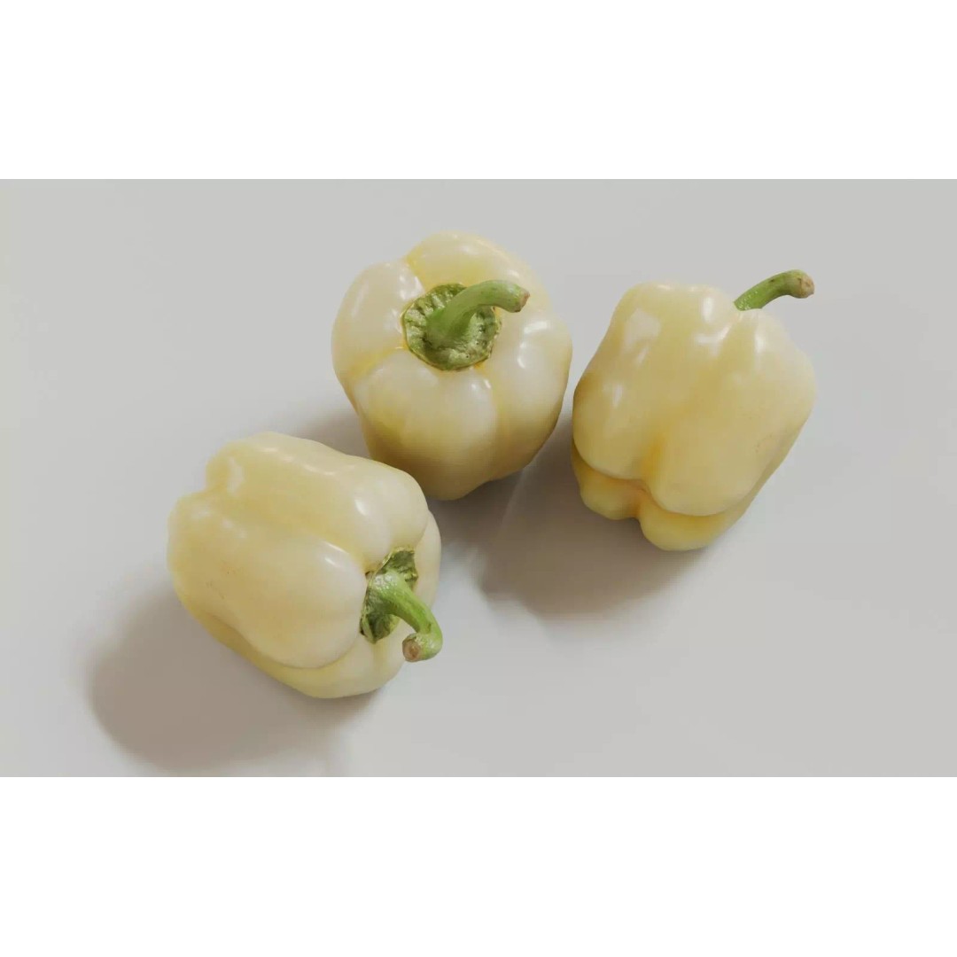 Bell Pepper 3D Model – Realistic PBR Vegetable Asset, Blender - View 9