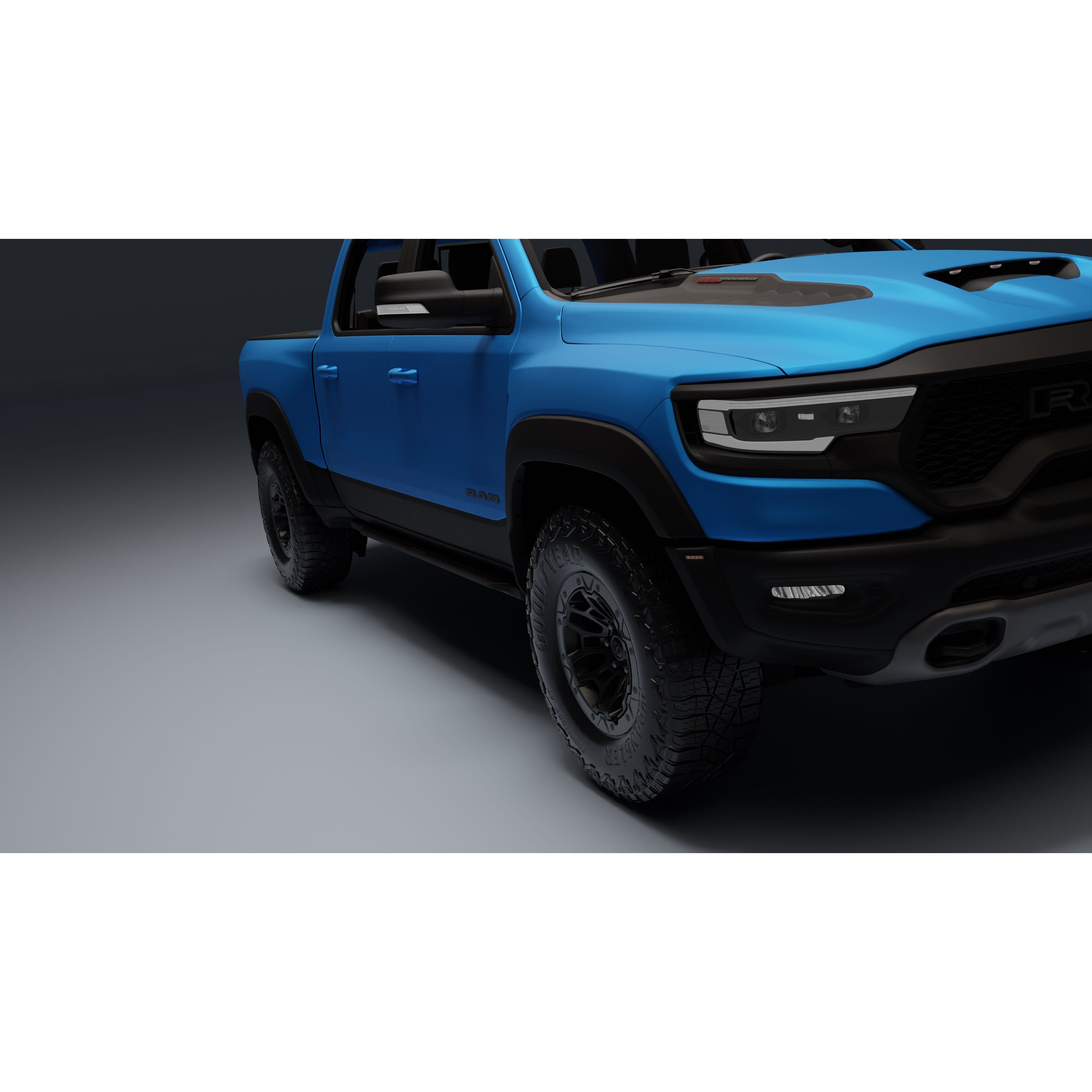 Ram 1500 TRX - Low-Poly Game-Ready 3D Model - View 13