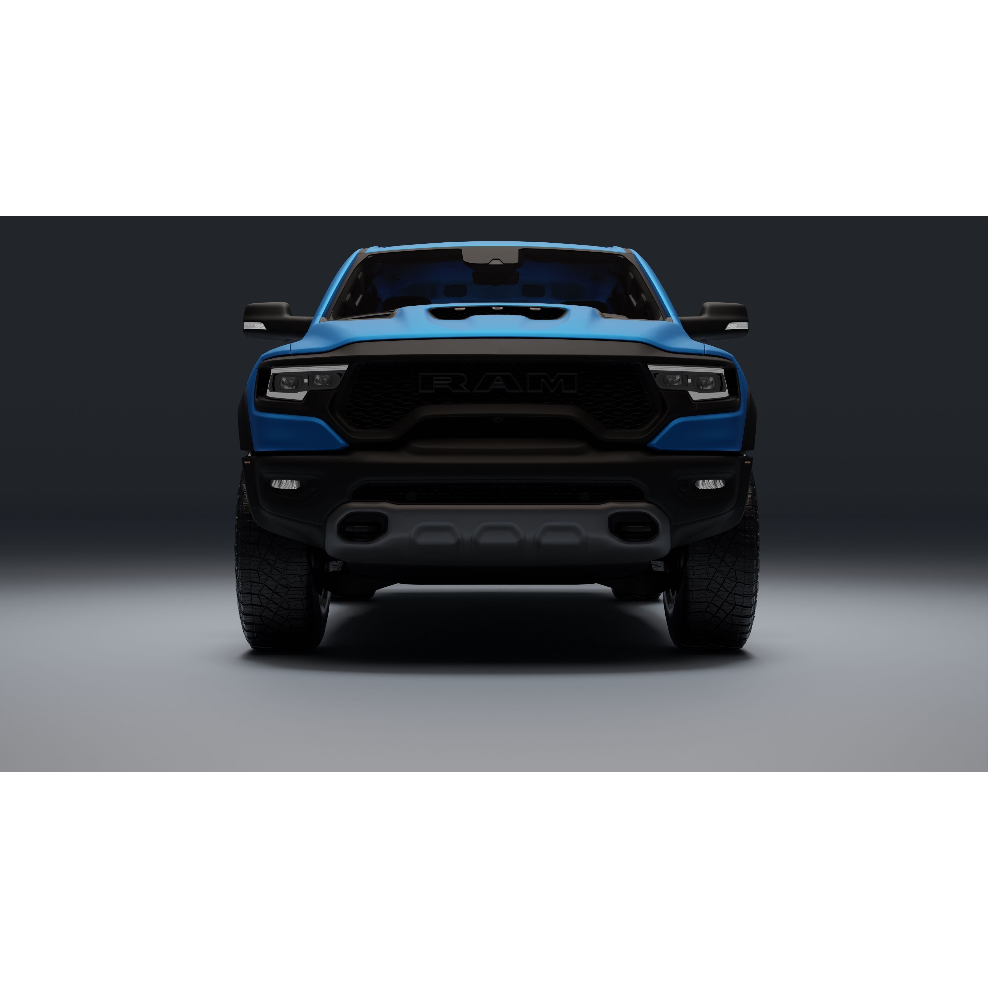Ram 1500 TRX - Low-Poly Game-Ready 3D Model - View 17