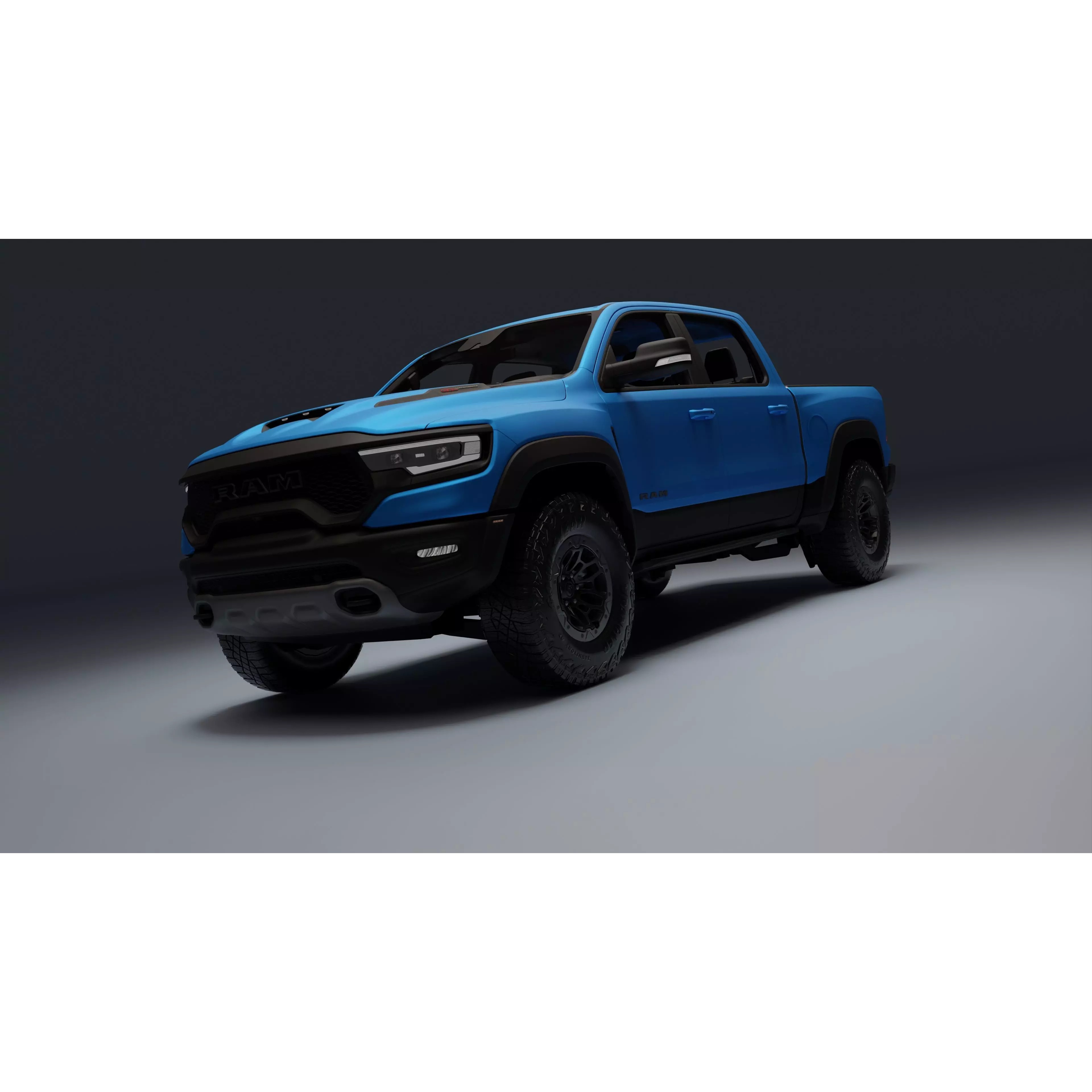 Ram 1500 TRX - Low-Poly Game-Ready 3D Model - View 2