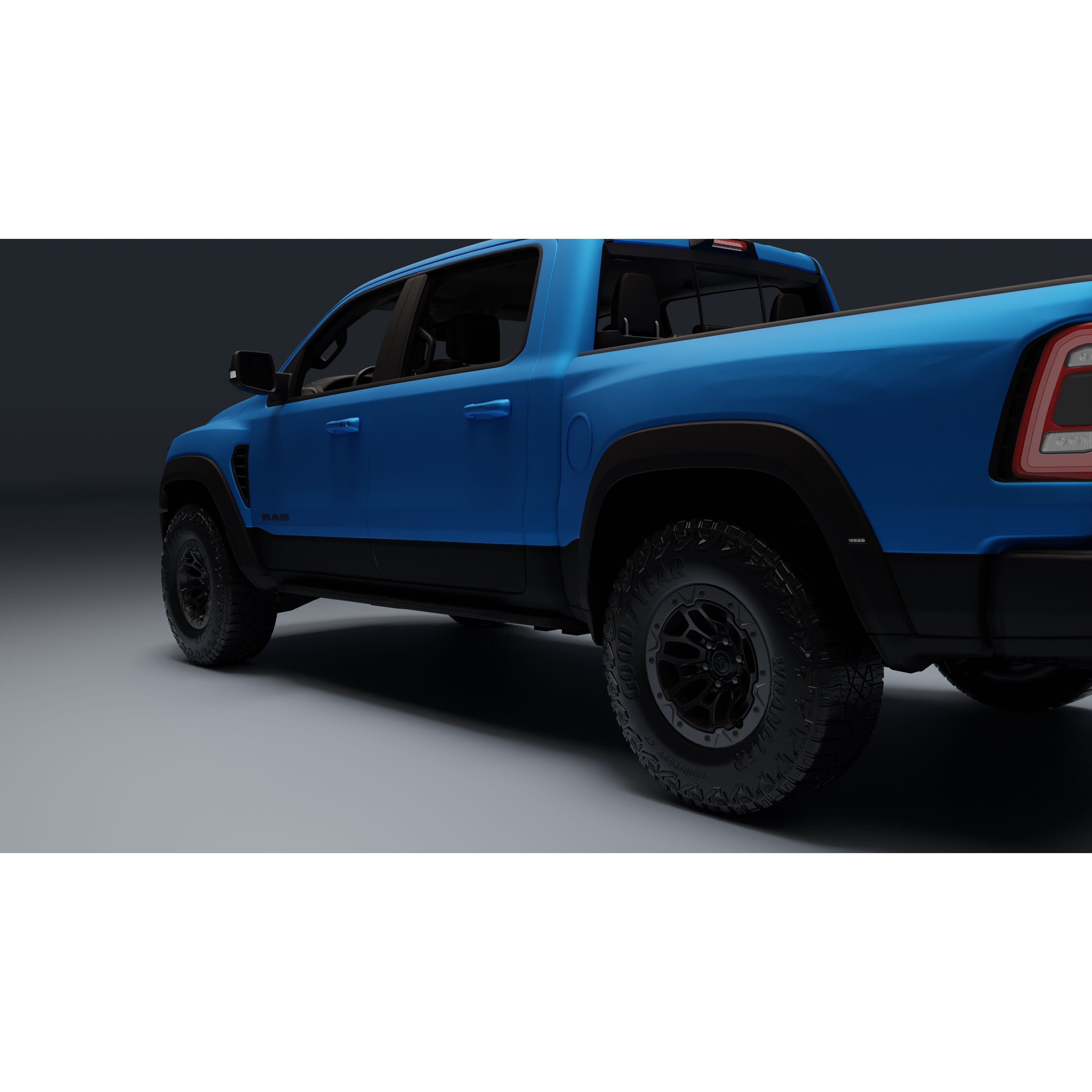 Ram 1500 TRX - Low-Poly Game-Ready 3D Model - View 21