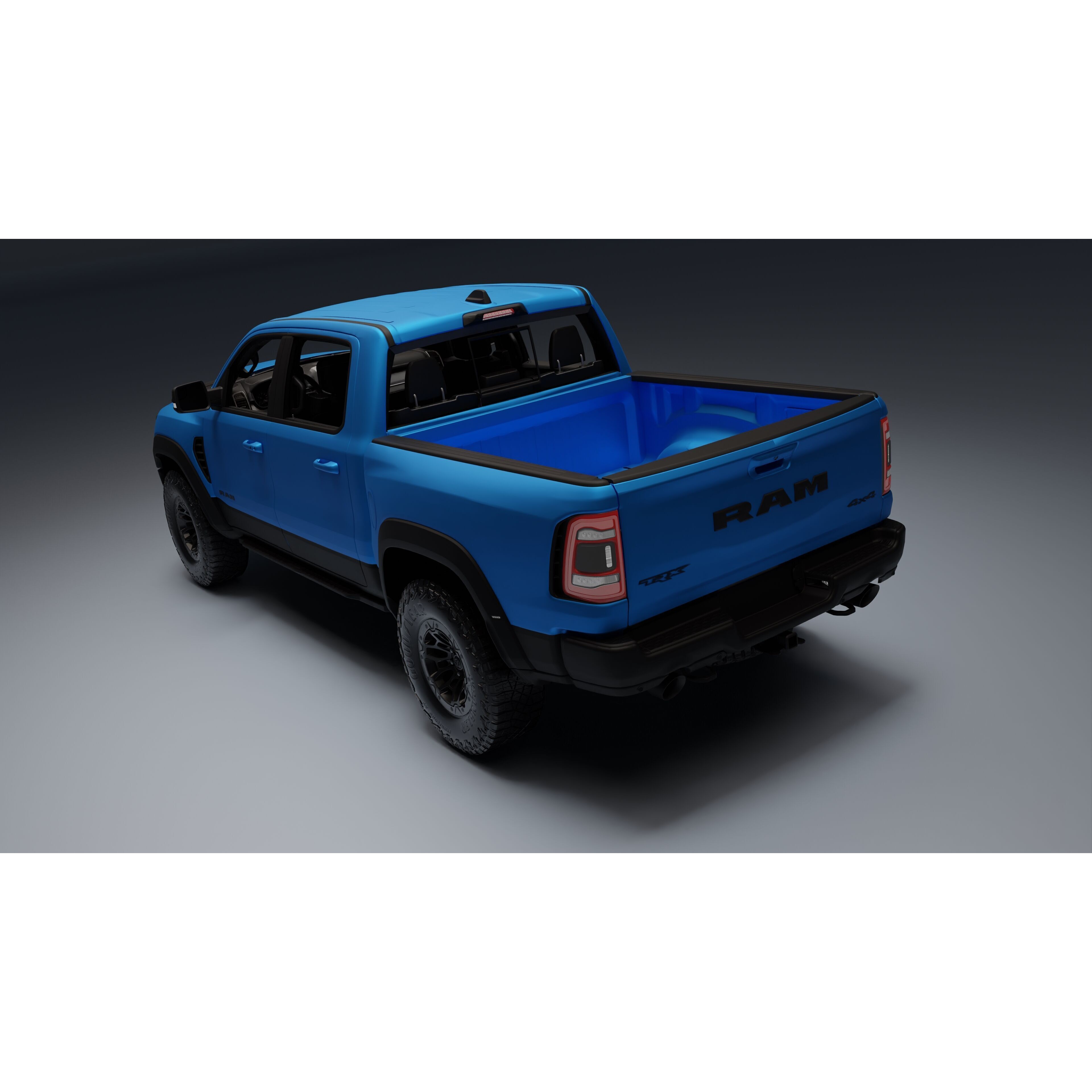 Ram 1500 TRX - Low-Poly Game-Ready 3D Model - View 23
