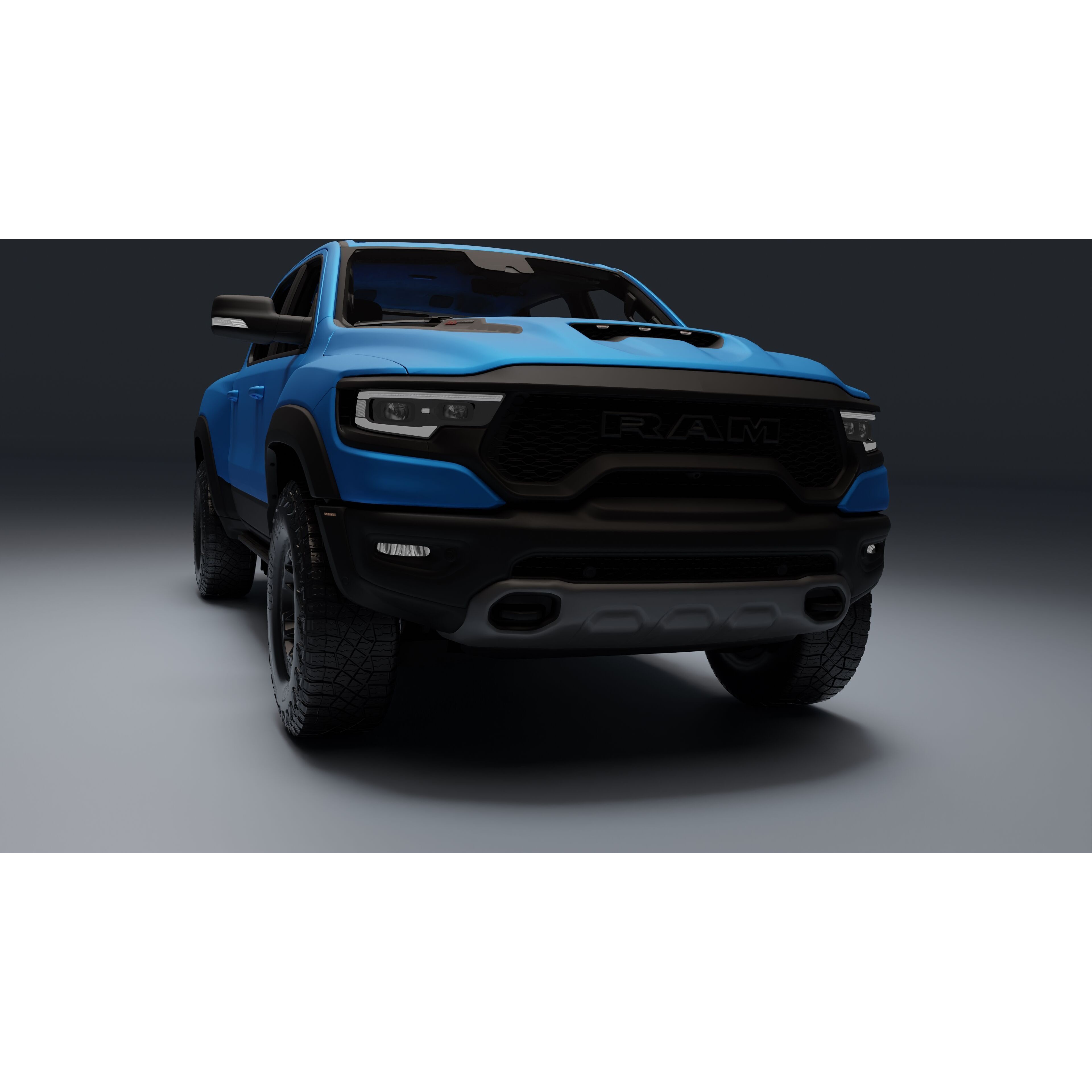 Ram 1500 TRX - Low-Poly Game-Ready 3D Model - View 24