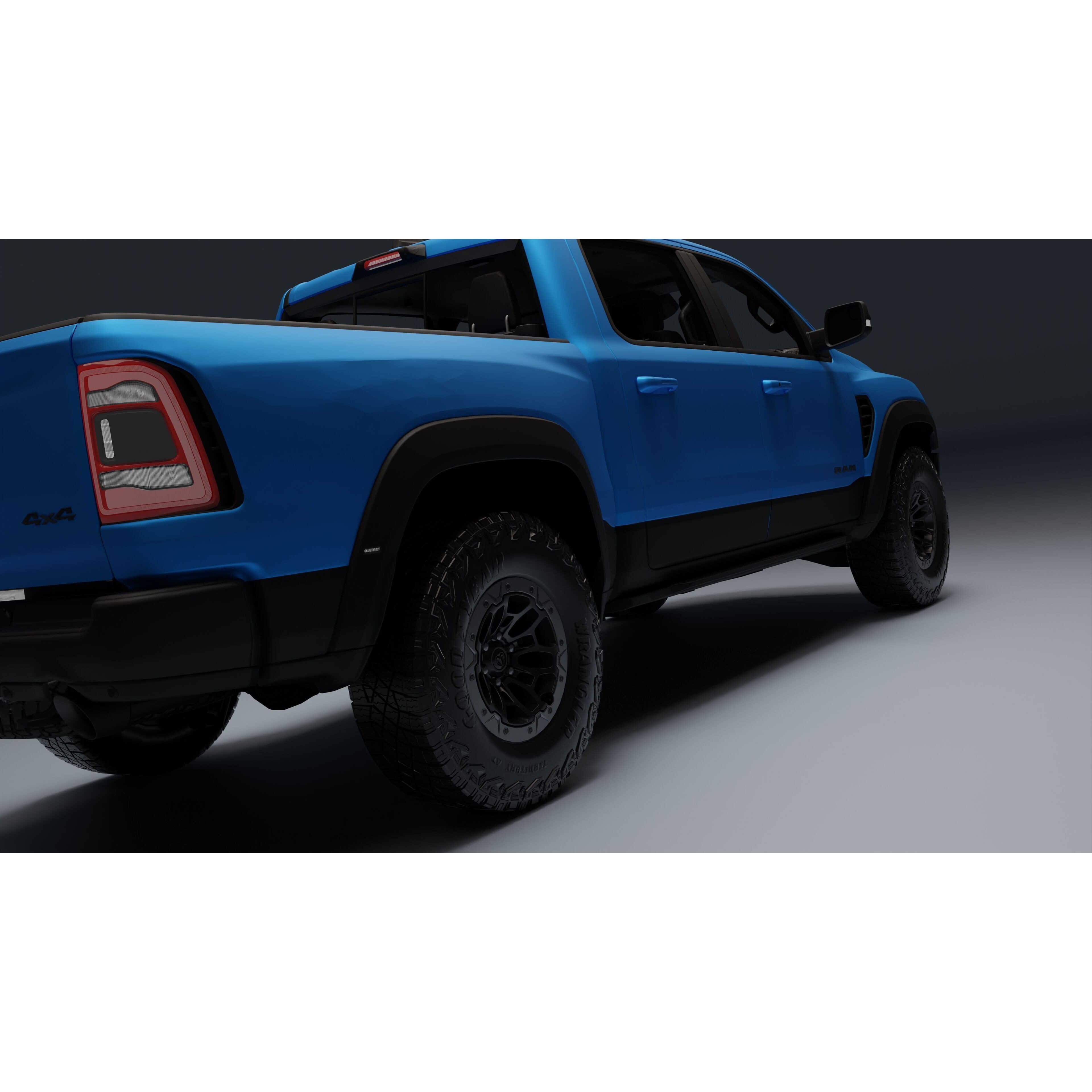 Ram 1500 TRX - Low-Poly Game-Ready 3D Model - View 25