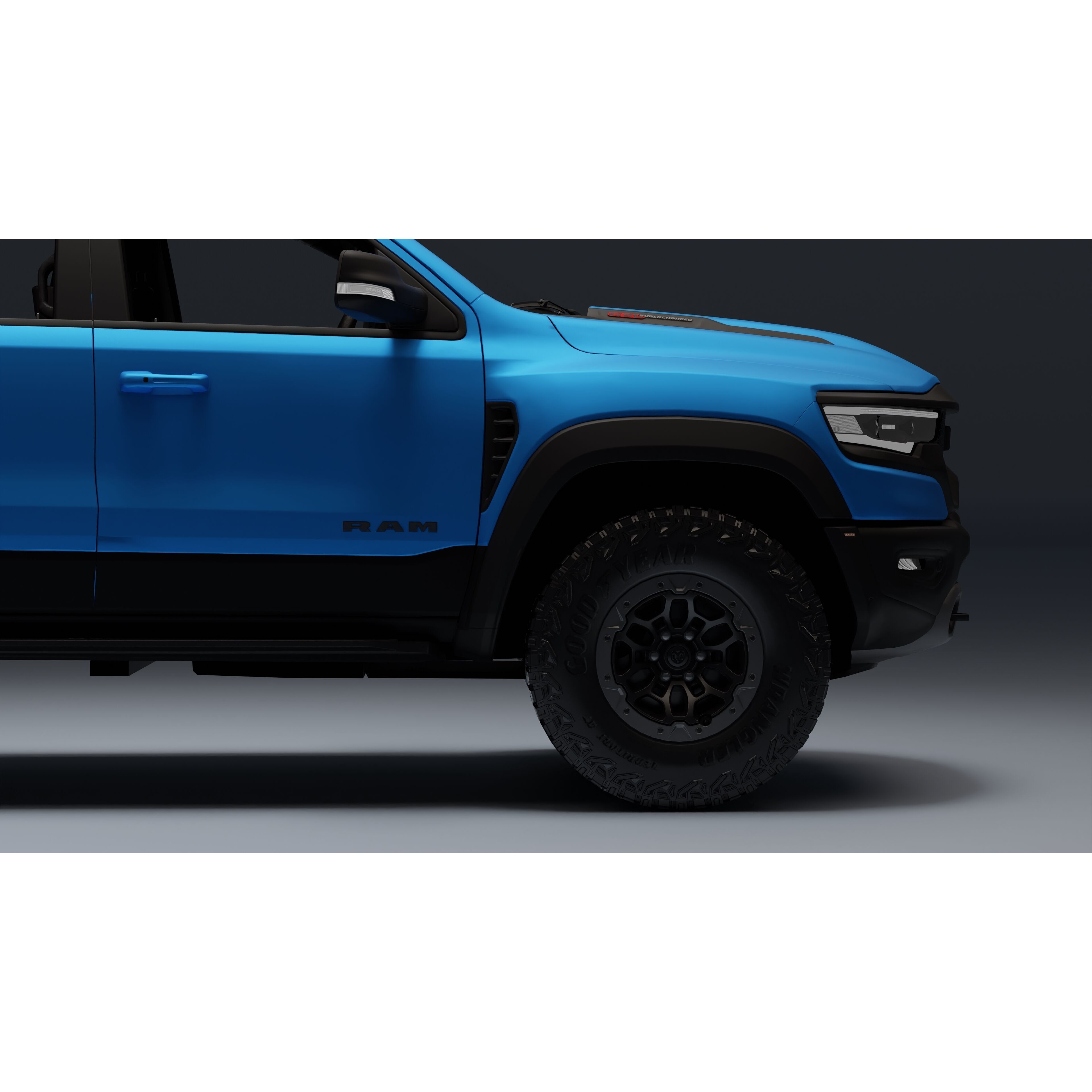 Ram 1500 TRX - Low-Poly Game-Ready 3D Model - View 5