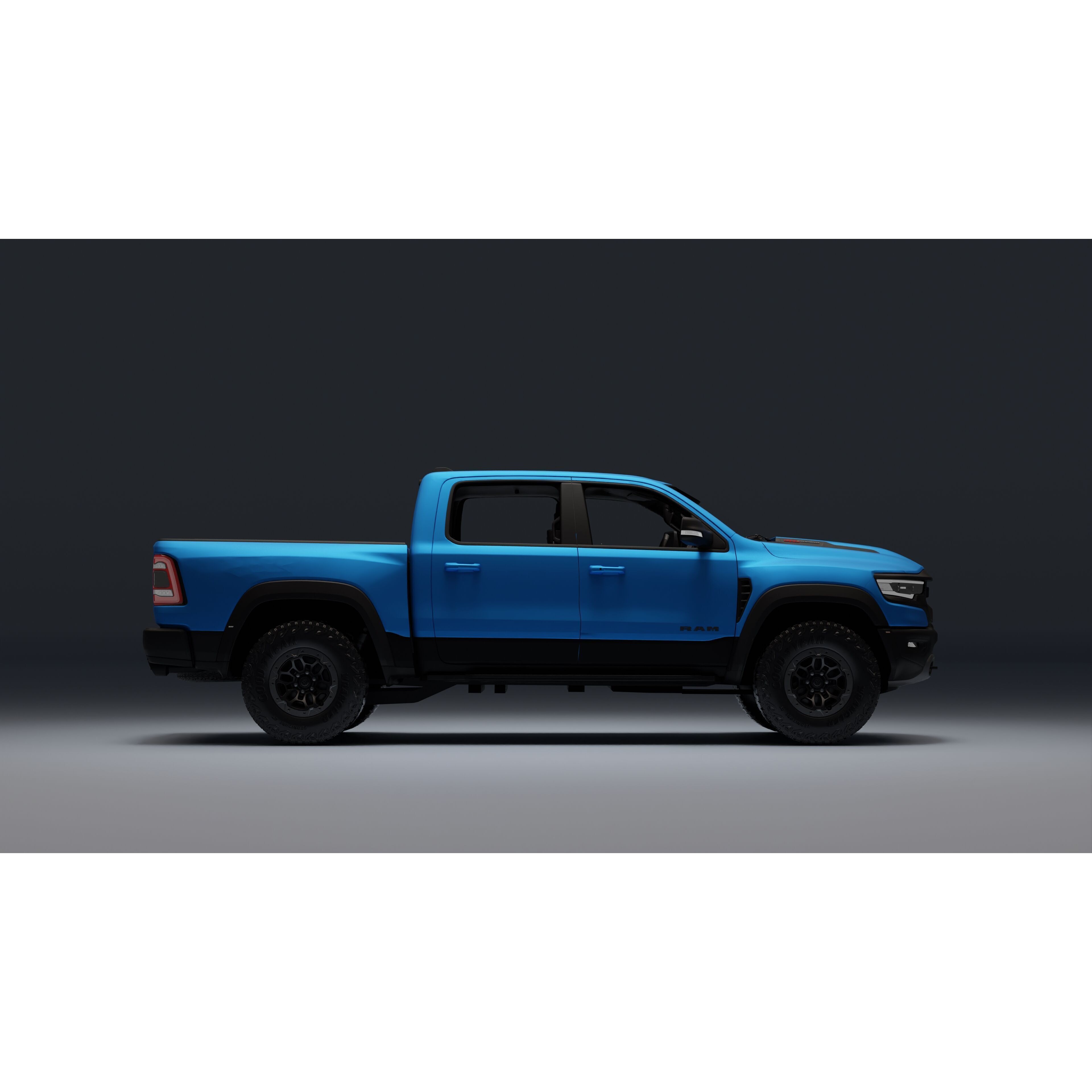 Ram 1500 TRX - Low-Poly Game-Ready 3D Model - View 6