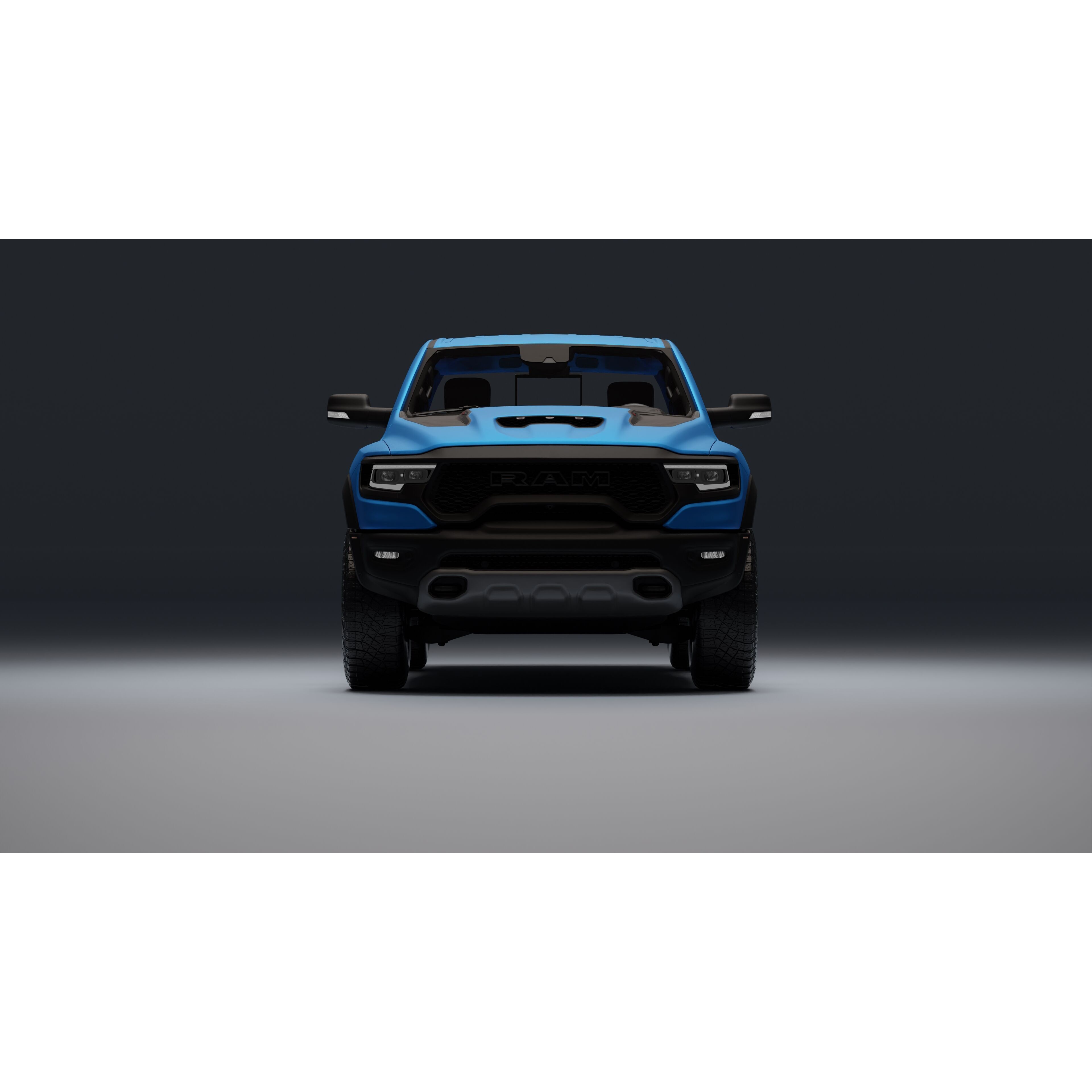 Ram 1500 TRX - Low-Poly Game-Ready 3D Model - View 9