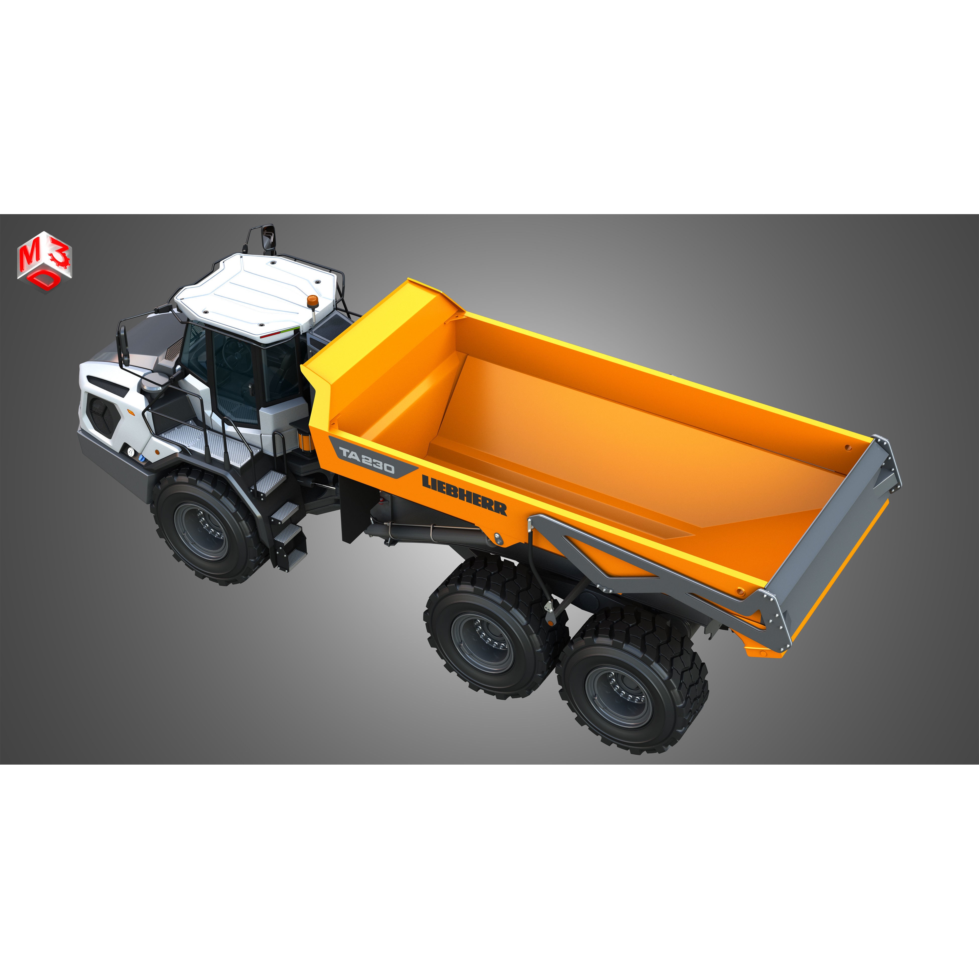 Liebherr TA230 Litronic - Game-Ready 3D Model