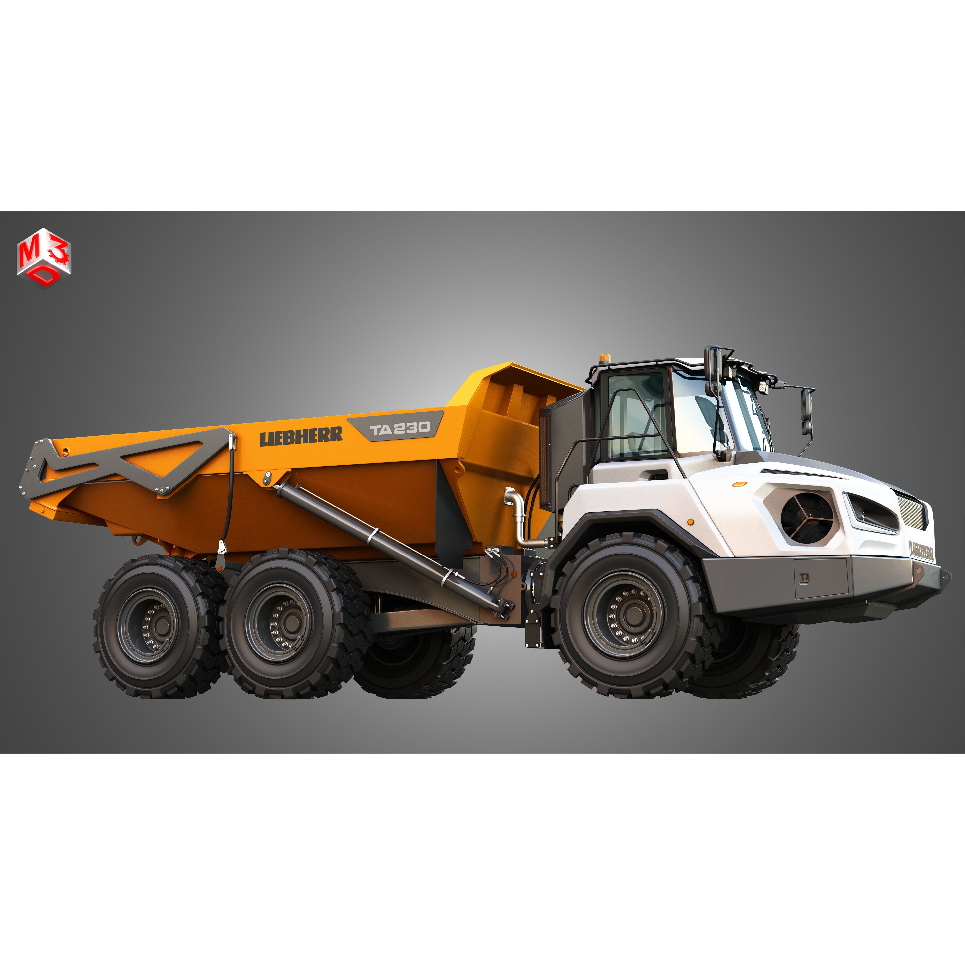 Liebherr TA230 Litronic - Game-Ready 3D Model - View 10