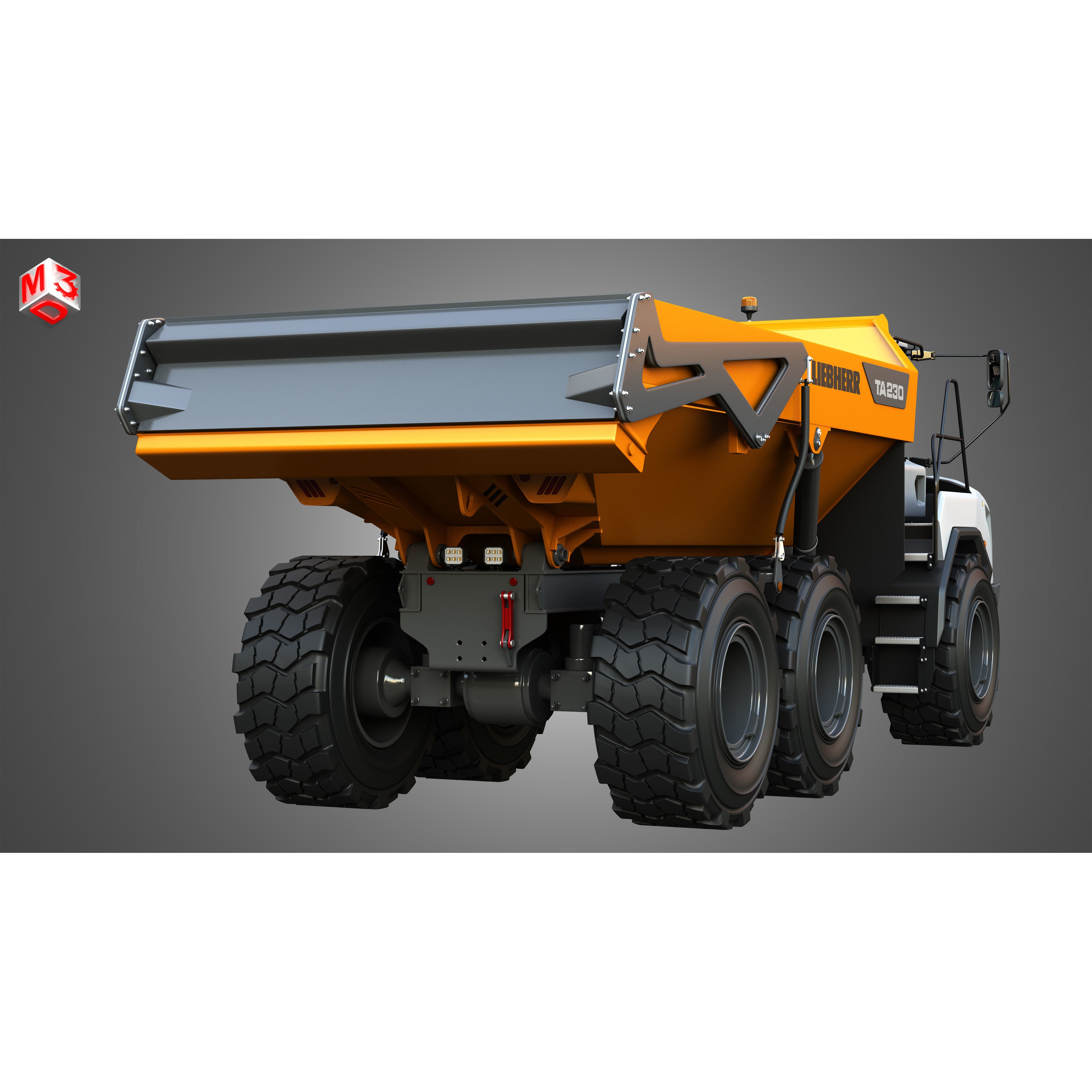 Liebherr TA230 Litronic - Game-Ready 3D Model - View 13