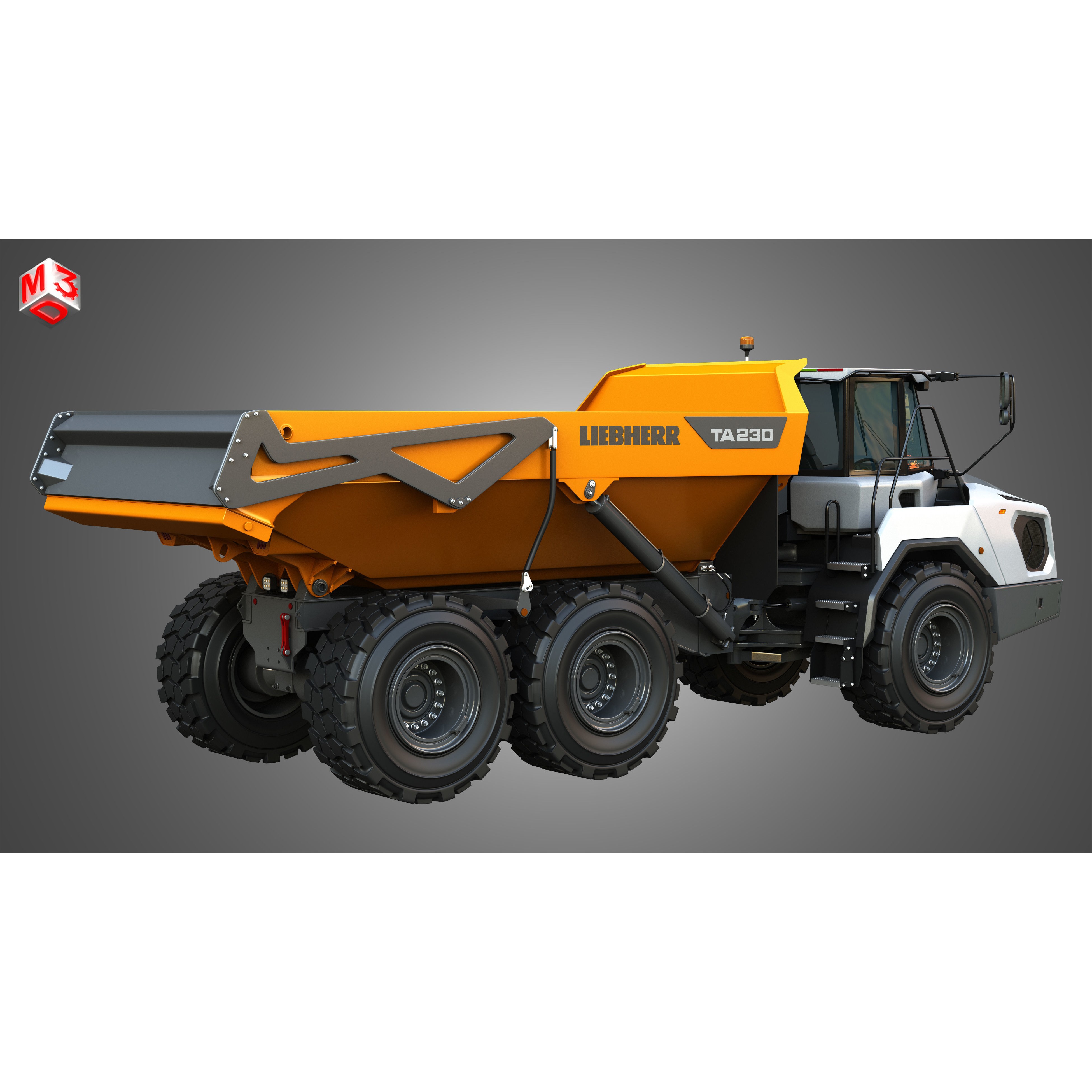 Liebherr TA230 Litronic - Game-Ready 3D Model - View 17