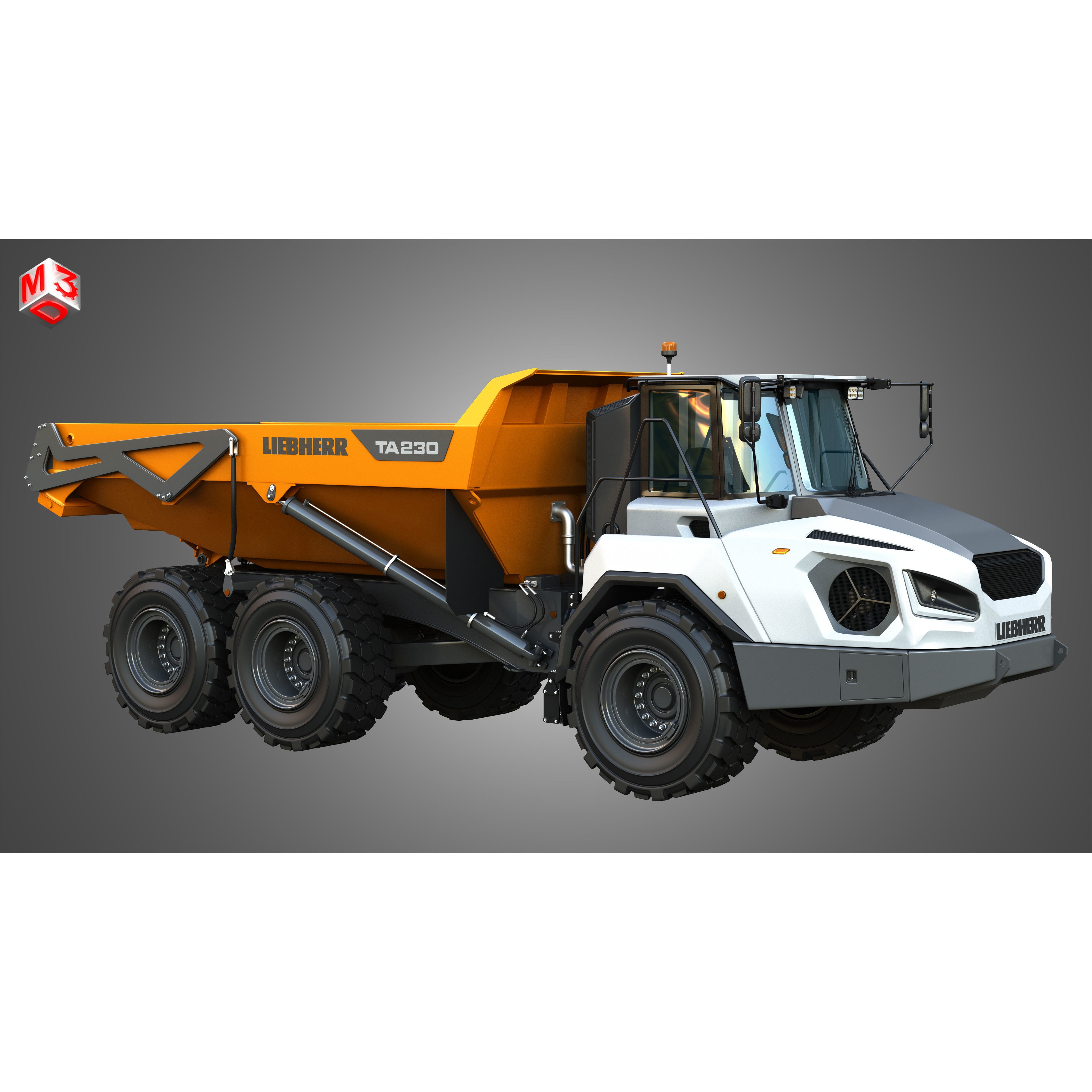 Liebherr TA230 Litronic - Game-Ready 3D Model - View 18
