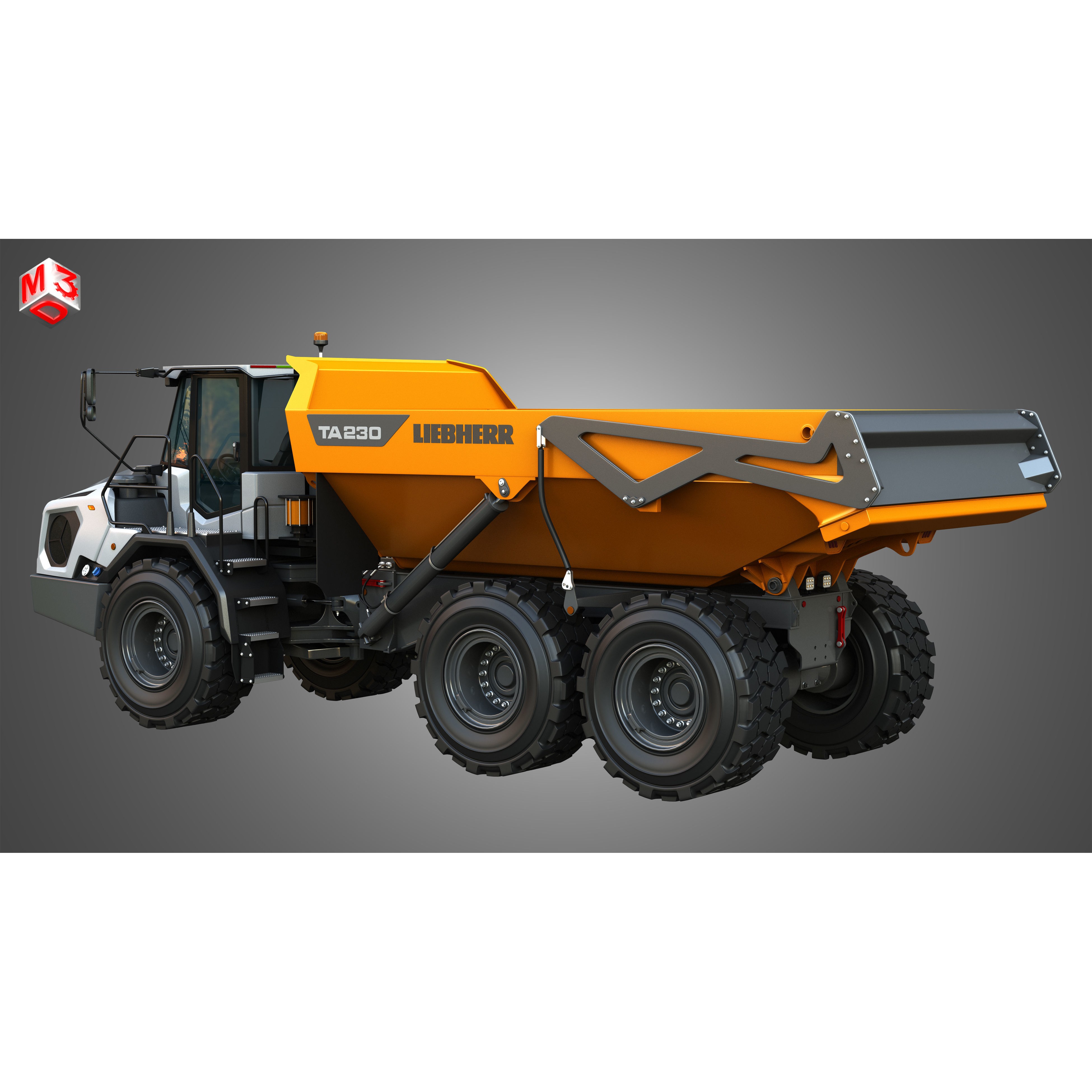 Liebherr TA230 Litronic - Game-Ready 3D Model - View 19