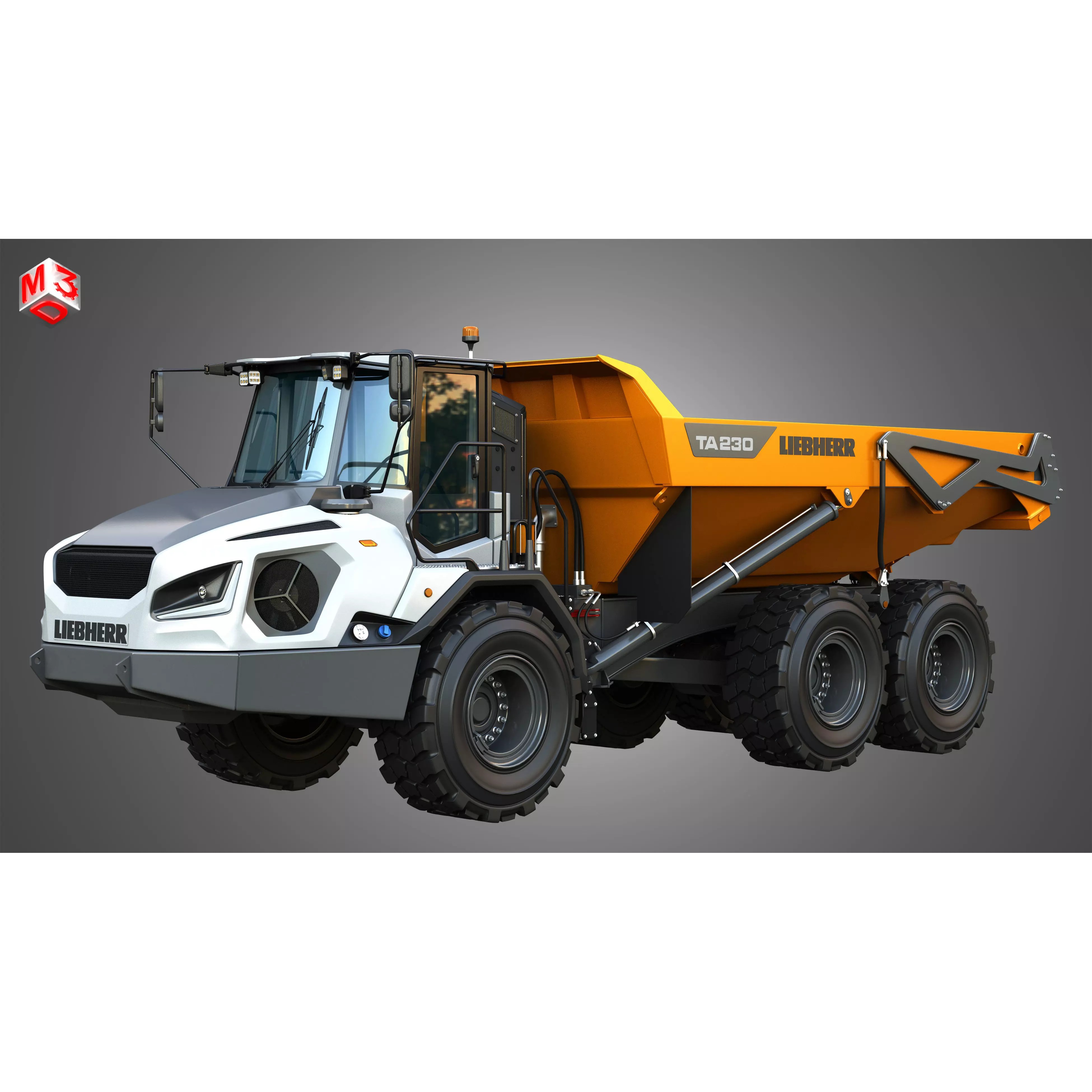 Liebherr TA230 Litronic - Game-Ready 3D Model - View 2