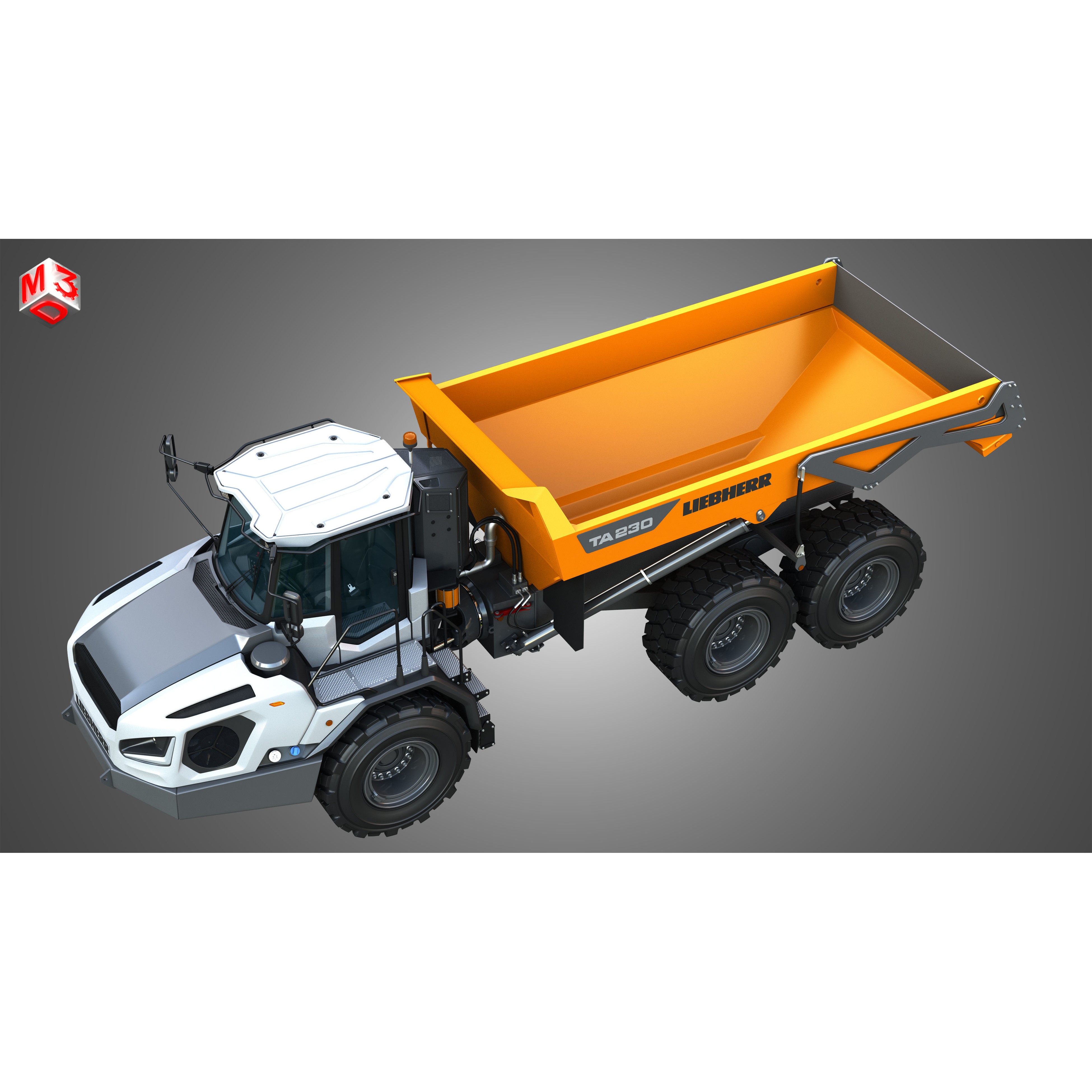 Liebherr TA230 Litronic - Game-Ready 3D Model - View 20