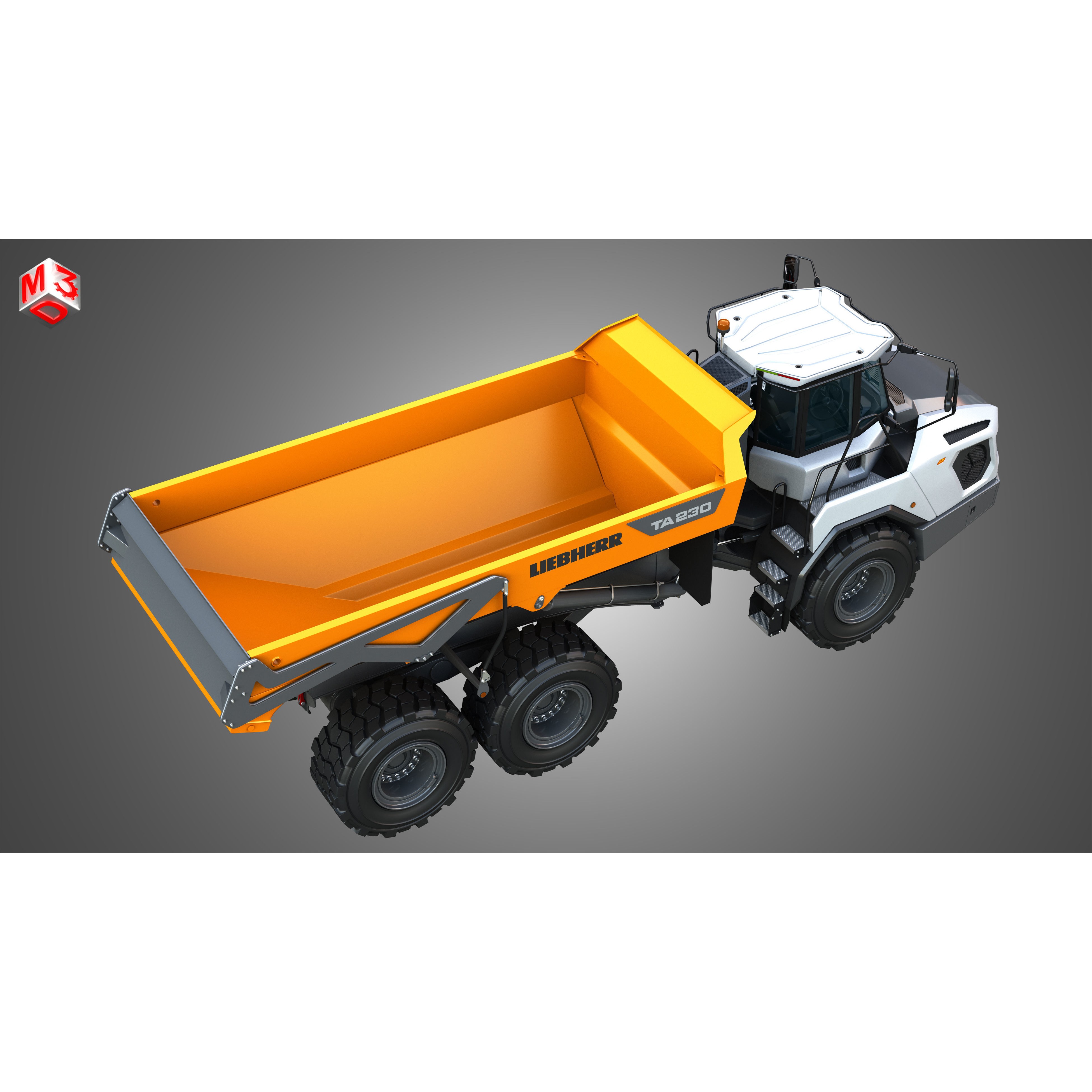 Liebherr TA230 Litronic - Game-Ready 3D Model - View 21
