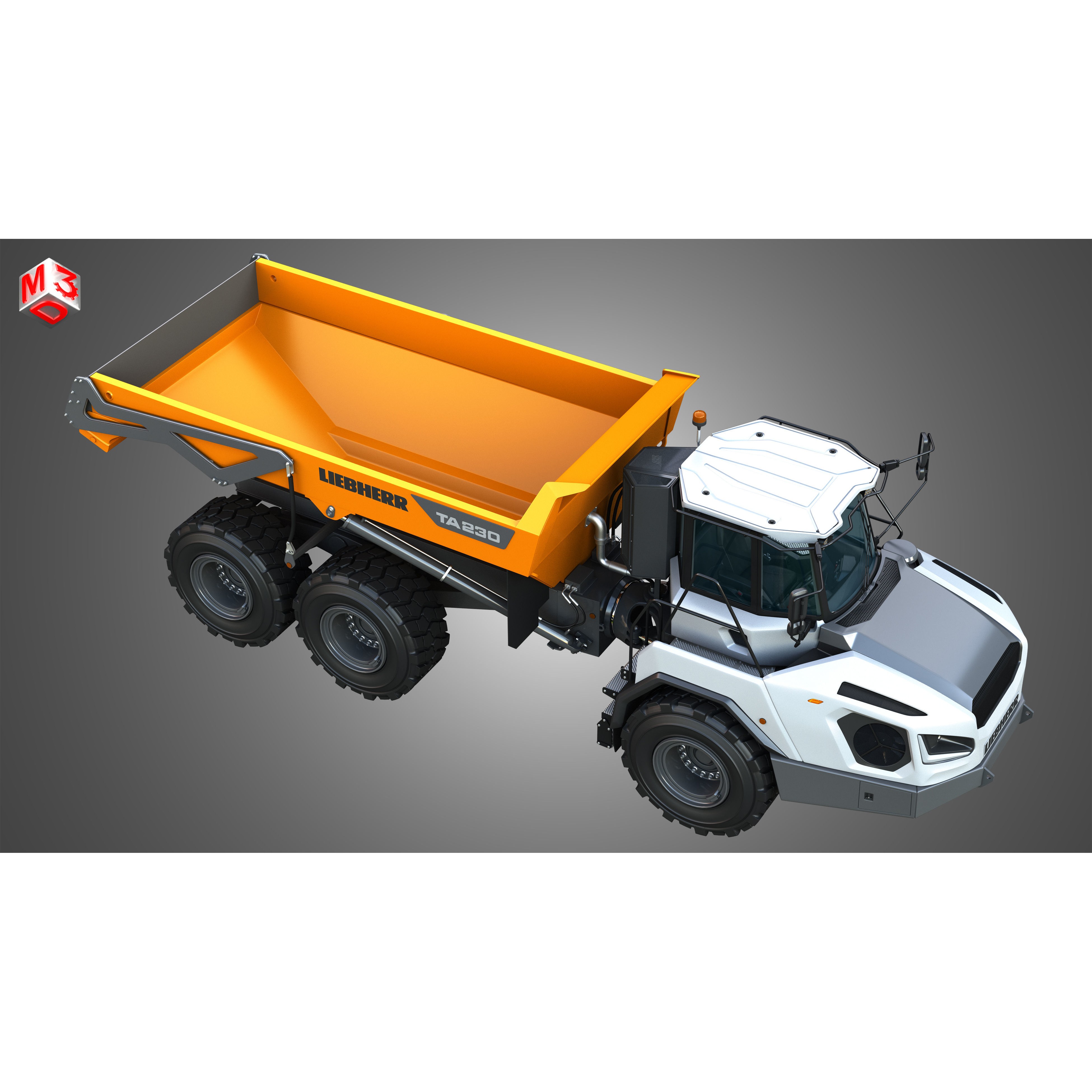 Liebherr TA230 Litronic - Game-Ready 3D Model - View 22