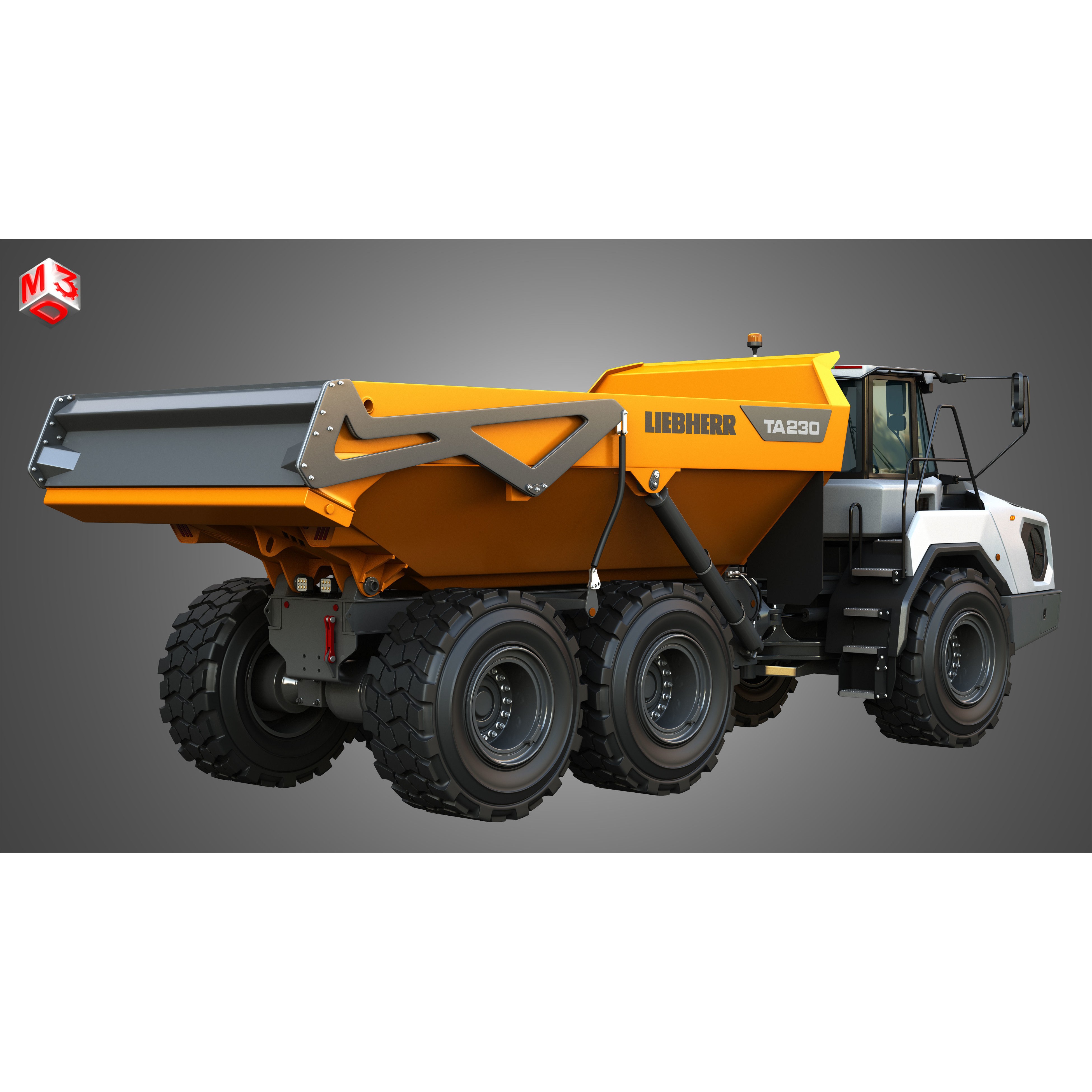 Liebherr TA230 Litronic - Game-Ready 3D Model - View 3